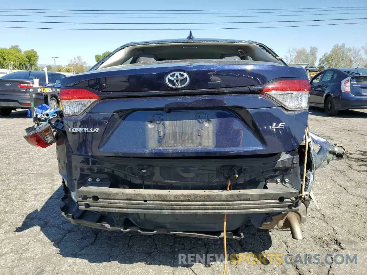 6 fotografías del automóvil dañado 5YFEPMAE4NP328327 TOYOTA COROLLA 2022