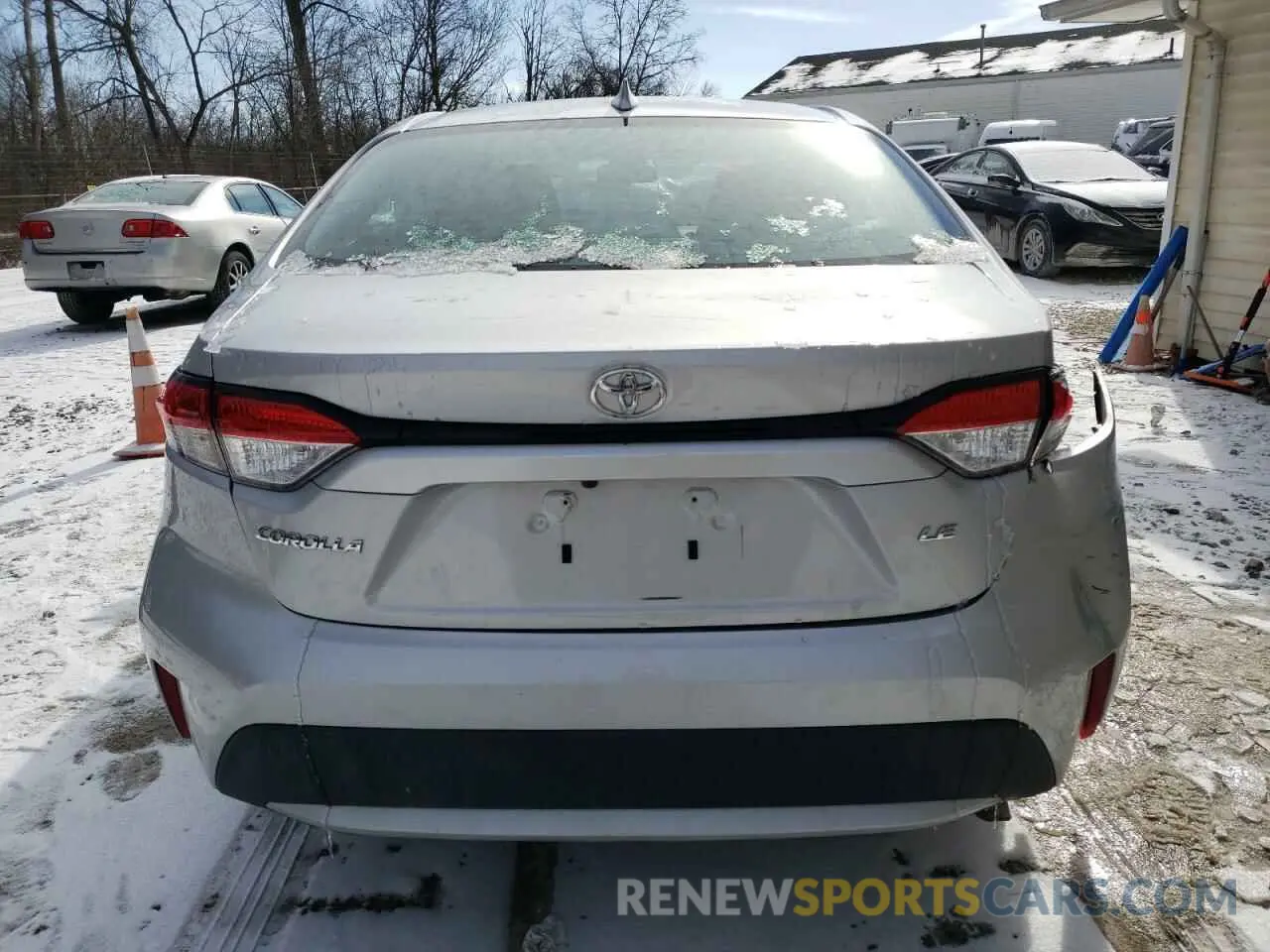 6 fotografías del automóvil dañado 5YFEPMAE4NP334158 TOYOTA COROLLA 2022