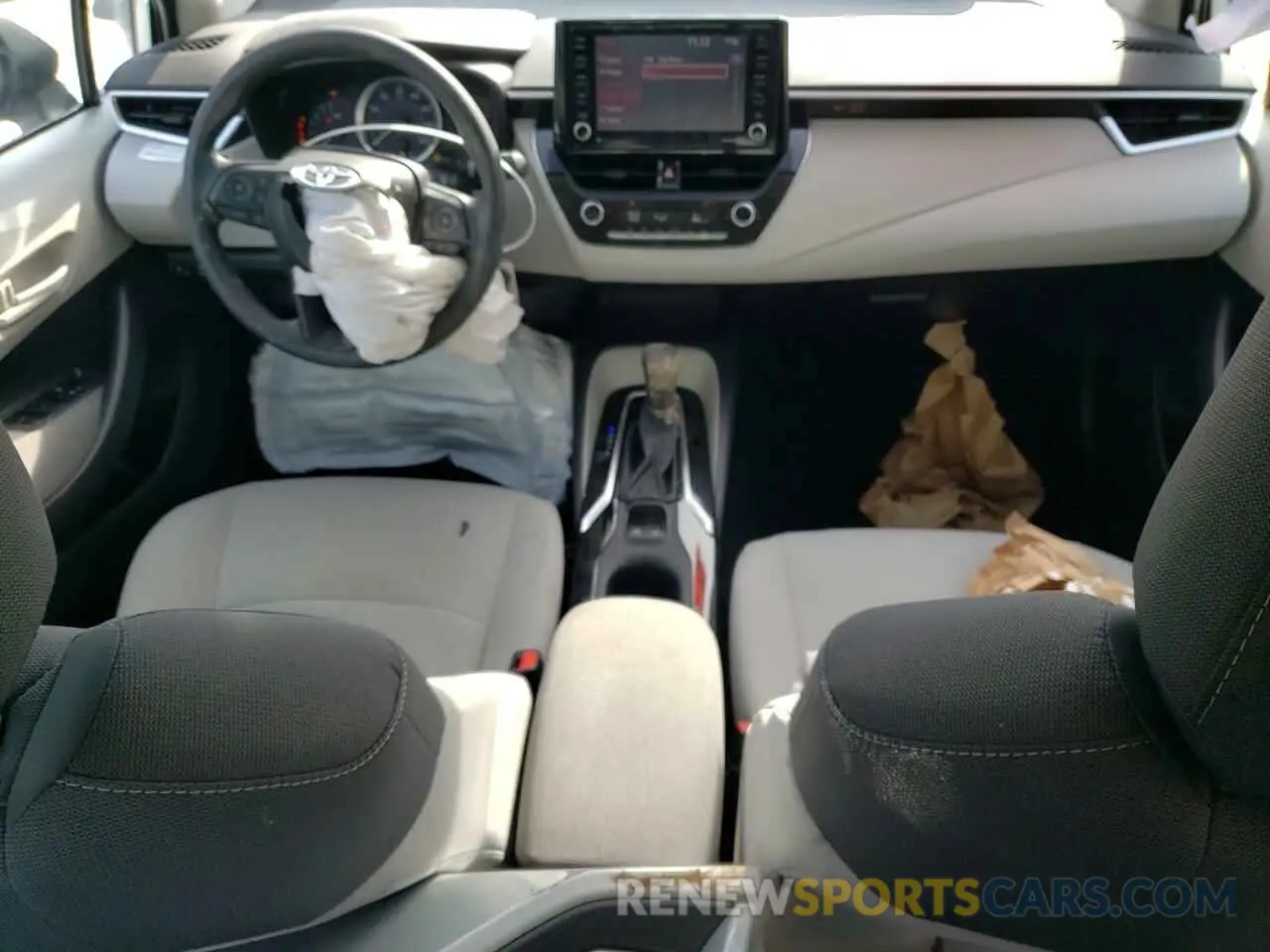 8 fotografías del automóvil dañado 5YFEPMAE4NP334158 TOYOTA COROLLA 2022