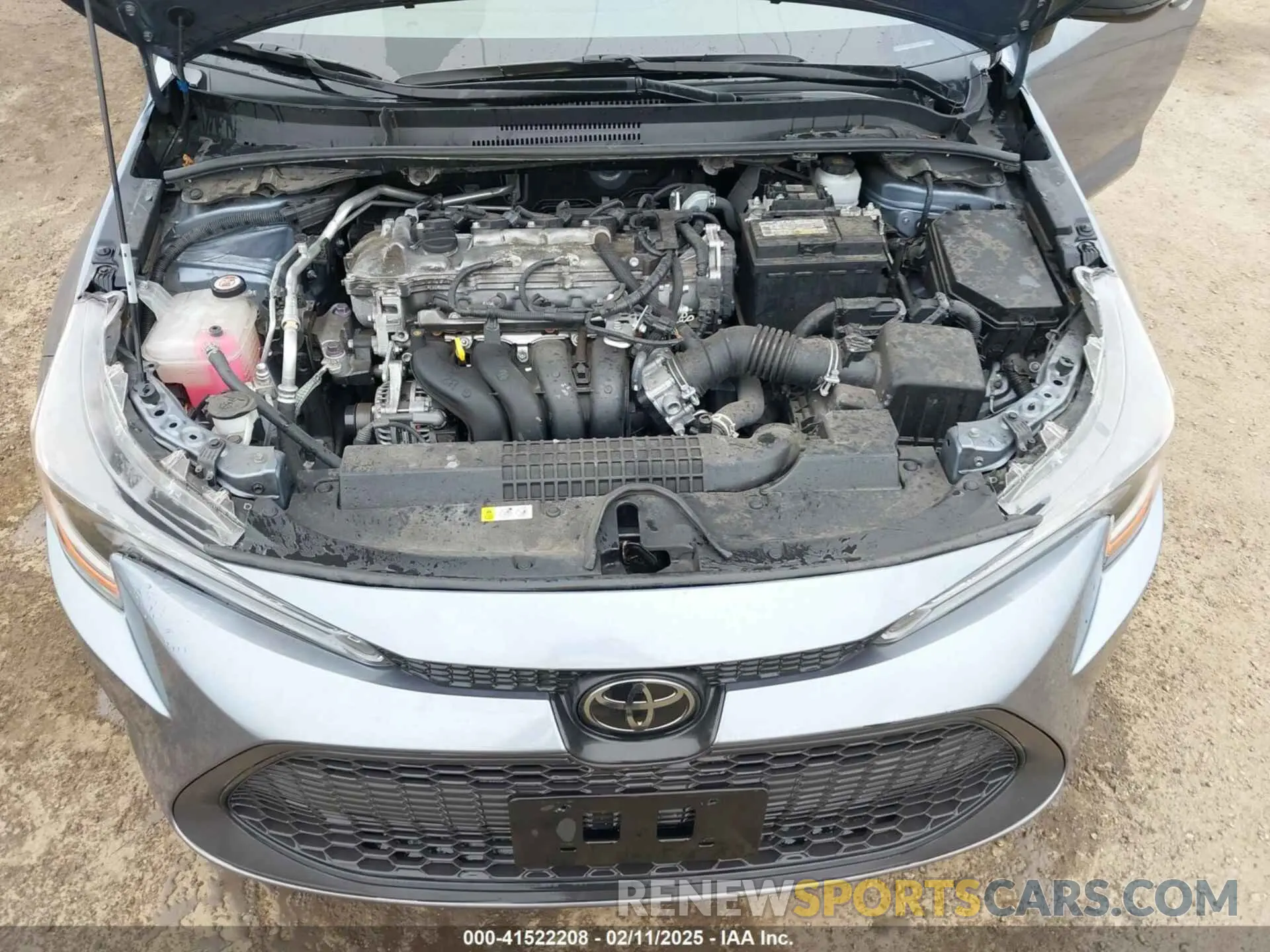 10 fotografías del automóvil dañado 5YFEPMAE4NP341577 TOYOTA COROLLA 2022