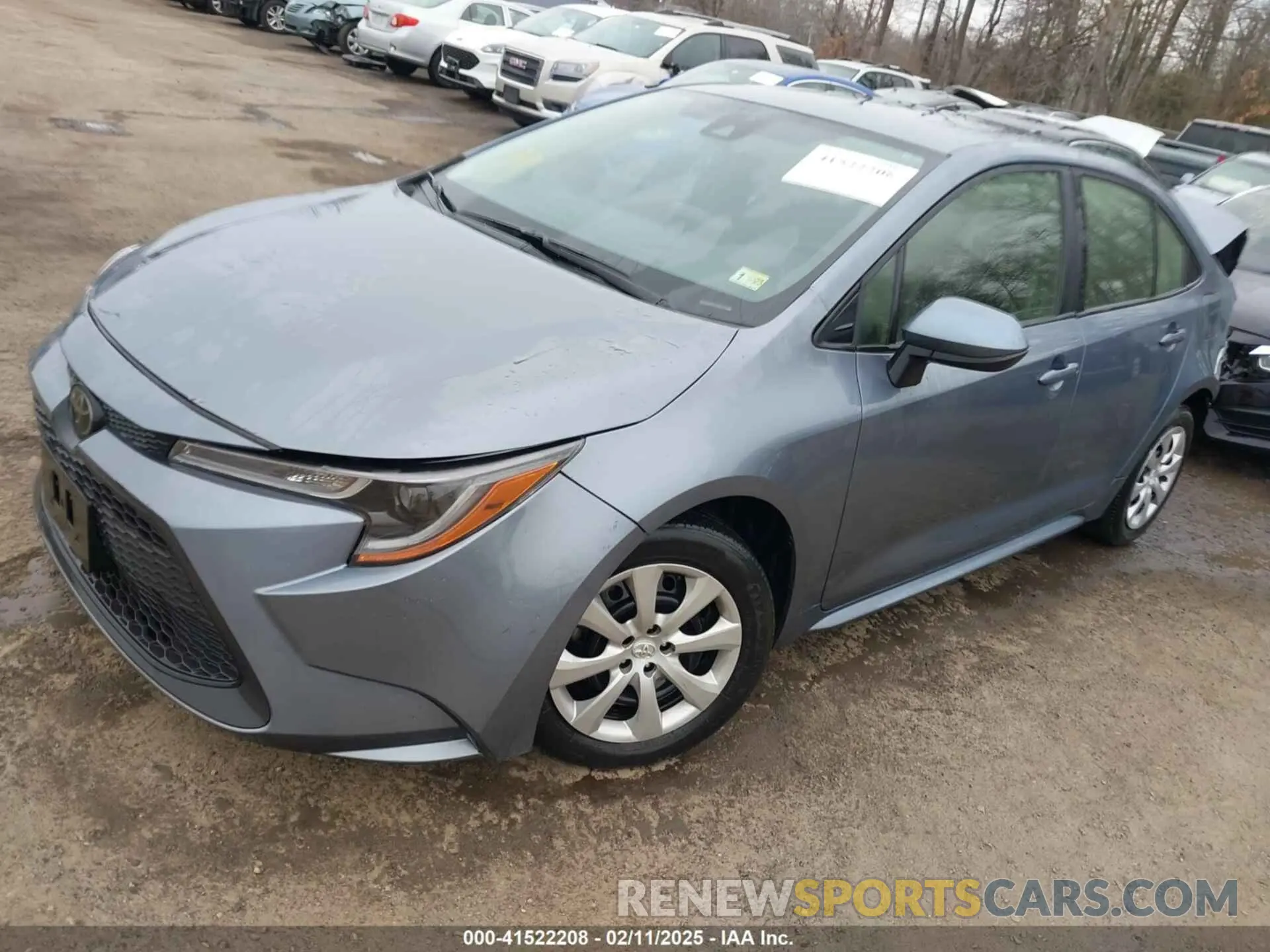 2 fotografías del automóvil dañado 5YFEPMAE4NP341577 TOYOTA COROLLA 2022