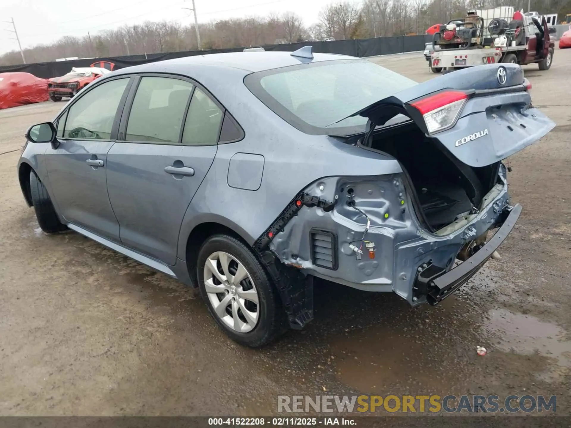 3 fotografías del automóvil dañado 5YFEPMAE4NP341577 TOYOTA COROLLA 2022