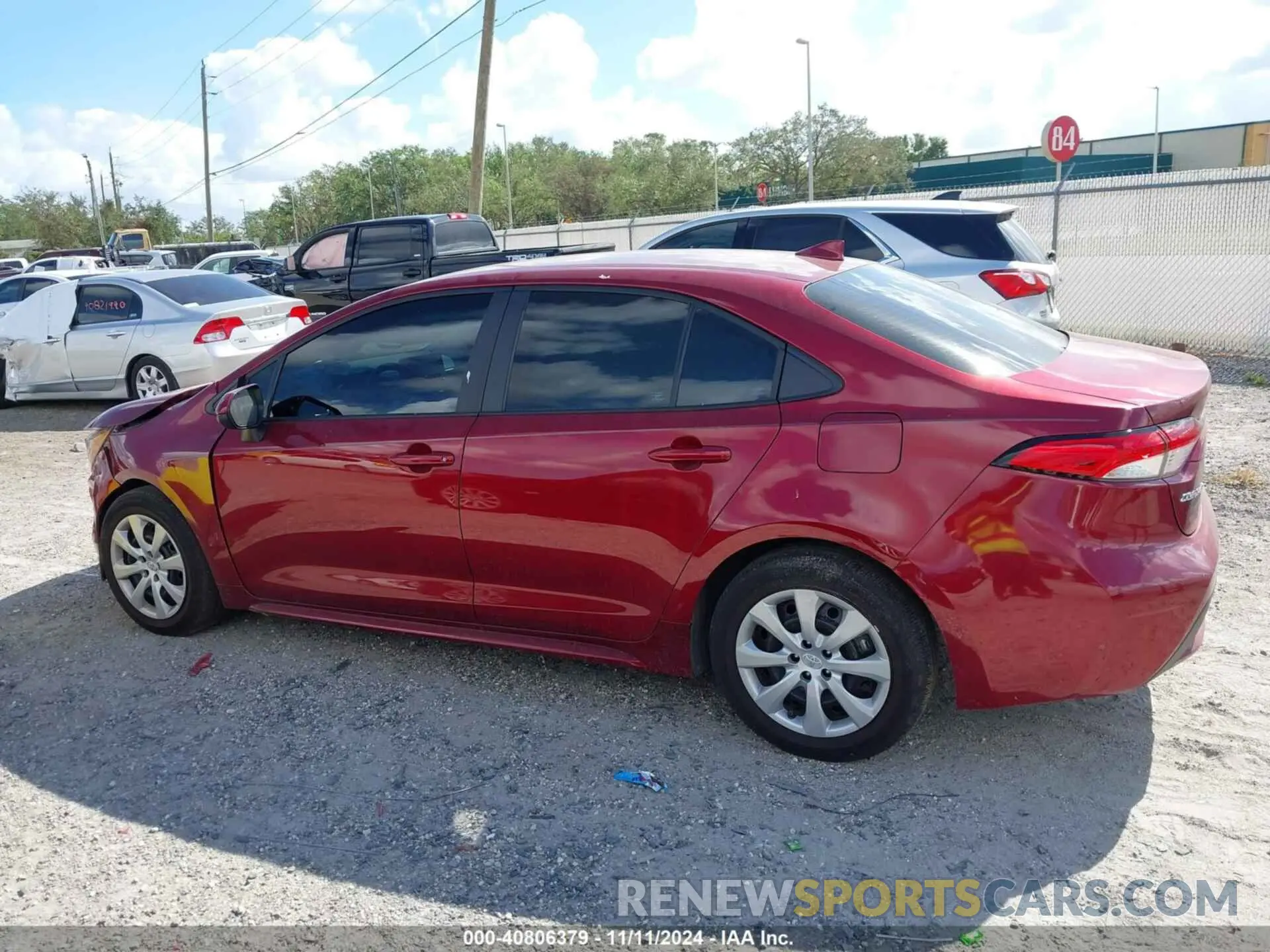 14 fotografías del automóvil dañado 5YFEPMAE4NP368536 TOYOTA COROLLA 2022