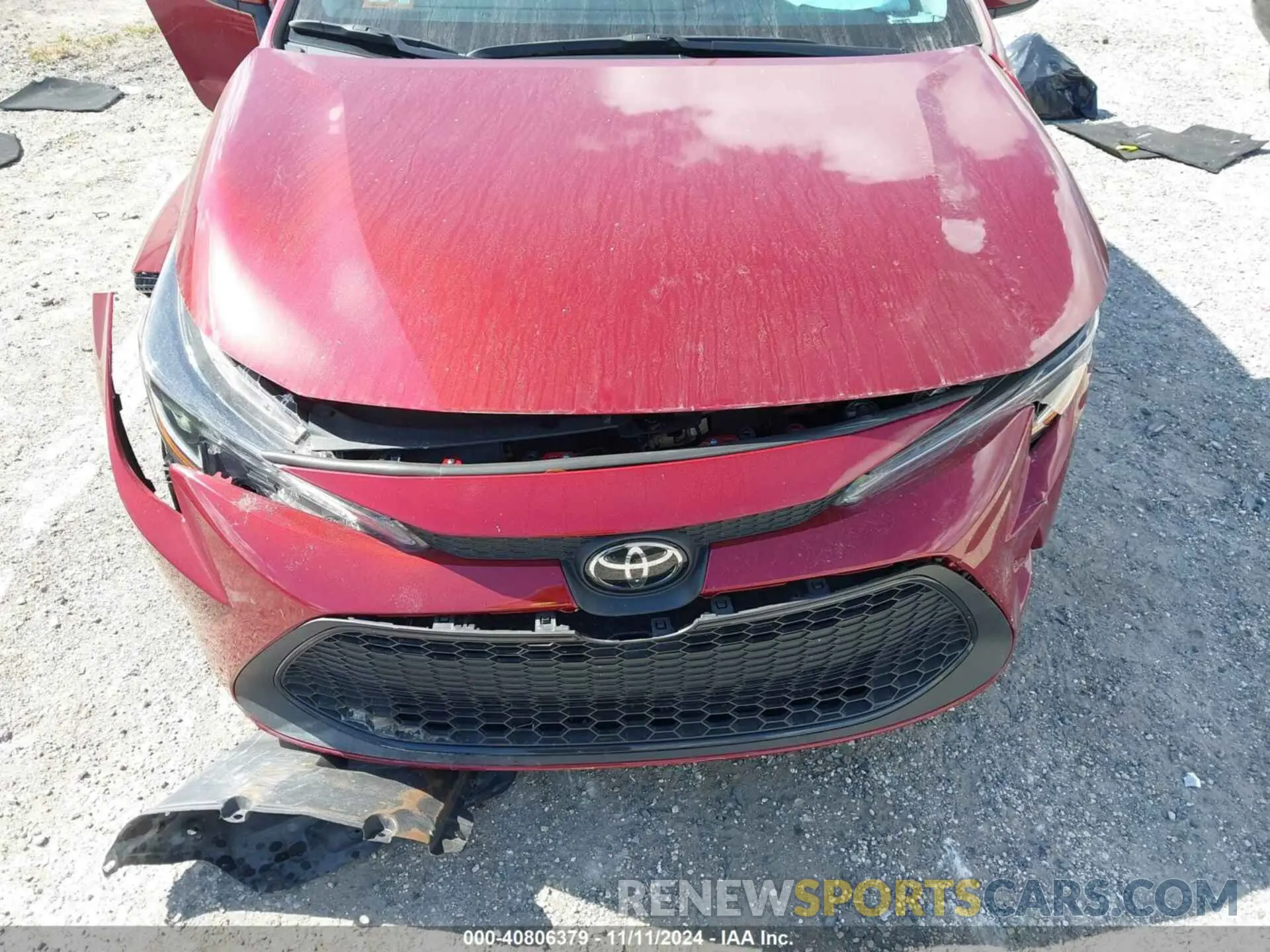 6 fotografías del automóvil dañado 5YFEPMAE4NP368536 TOYOTA COROLLA 2022