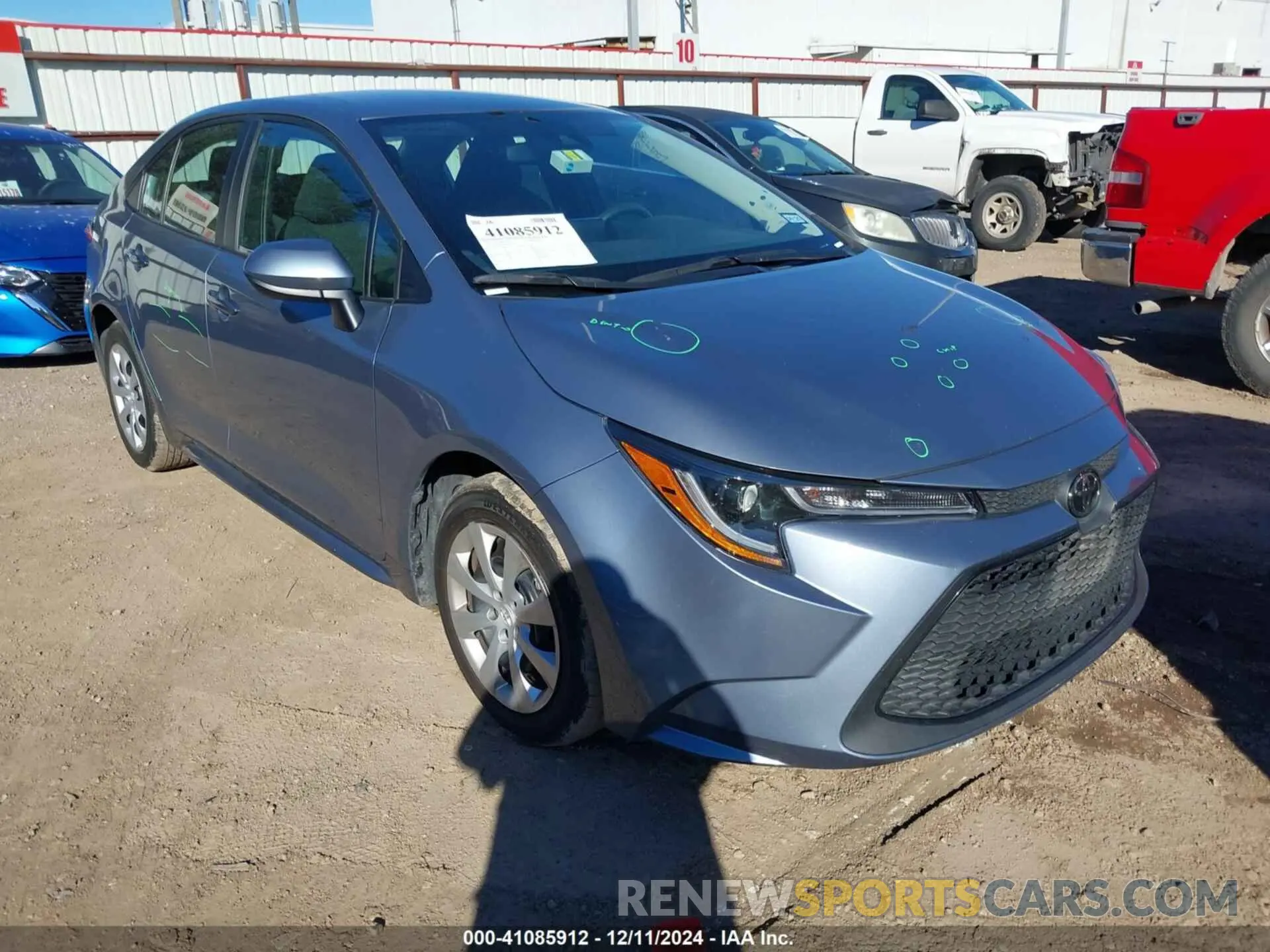 1 fotografías del automóvil dañado 5YFEPMAE4NP370240 TOYOTA COROLLA 2022