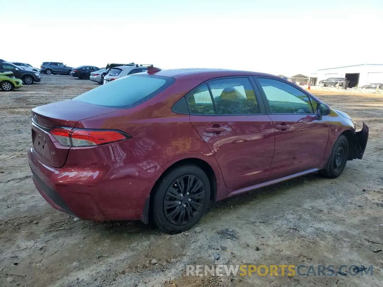3 fotografías del automóvil dañado 5YFEPMAE4NP372652 TOYOTA COROLLA 2022