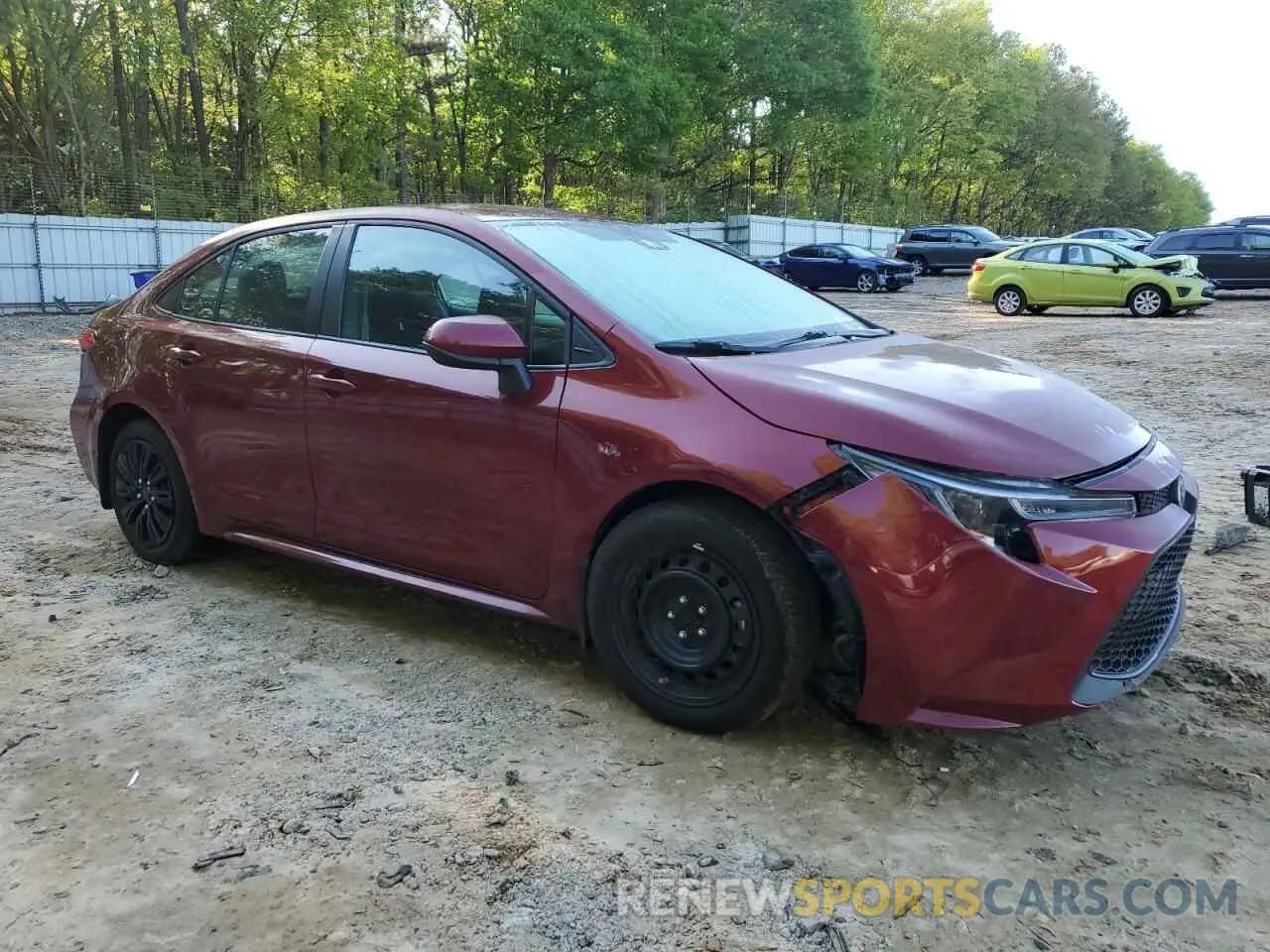 4 fotografías del automóvil dañado 5YFEPMAE4NP372652 TOYOTA COROLLA 2022