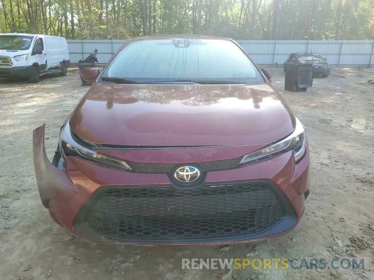 5 fotografías del automóvil dañado 5YFEPMAE4NP372652 TOYOTA COROLLA 2022
