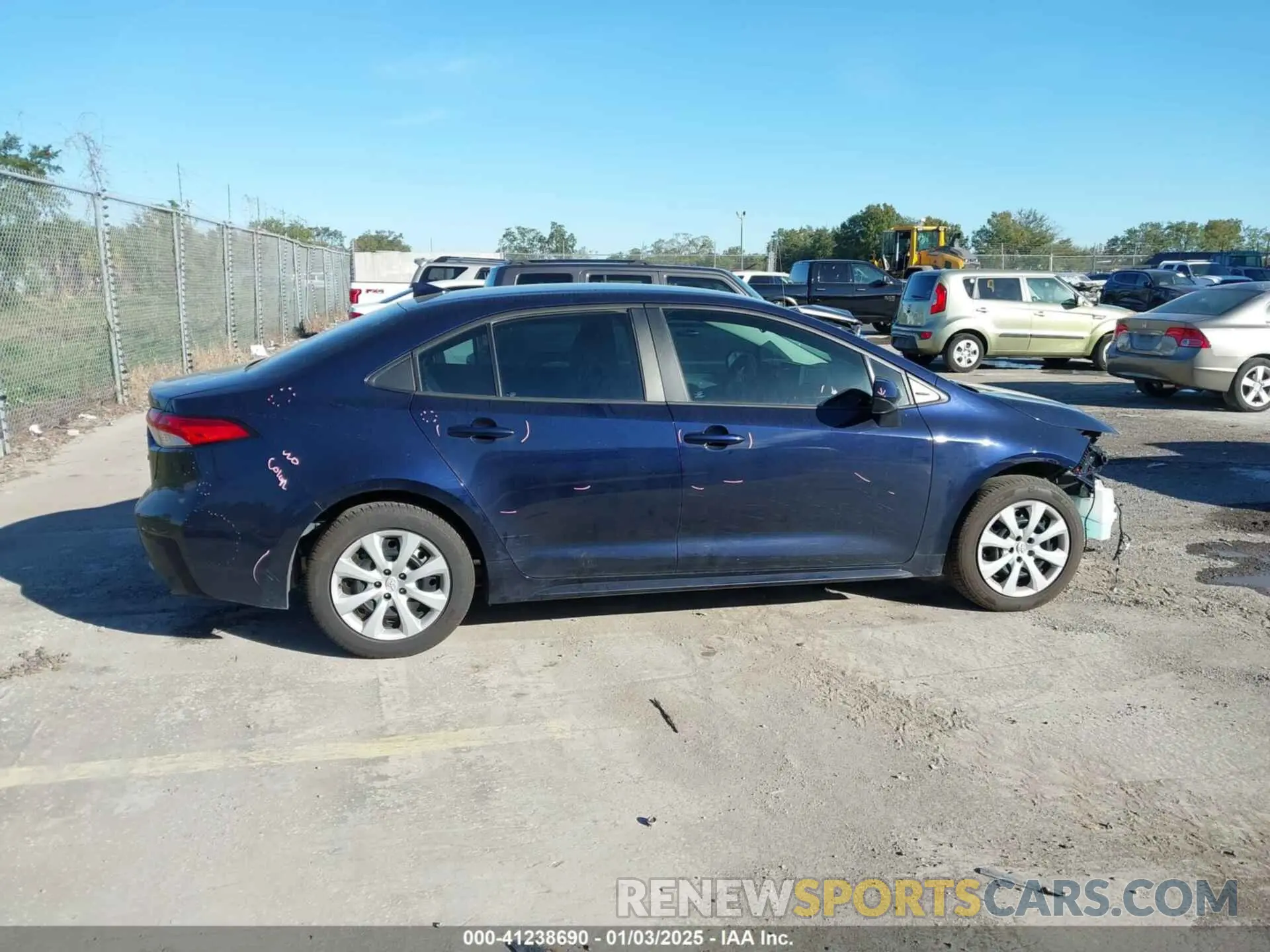 14 fotografías del automóvil dañado 5YFEPMAE4NP373980 TOYOTA COROLLA 2022