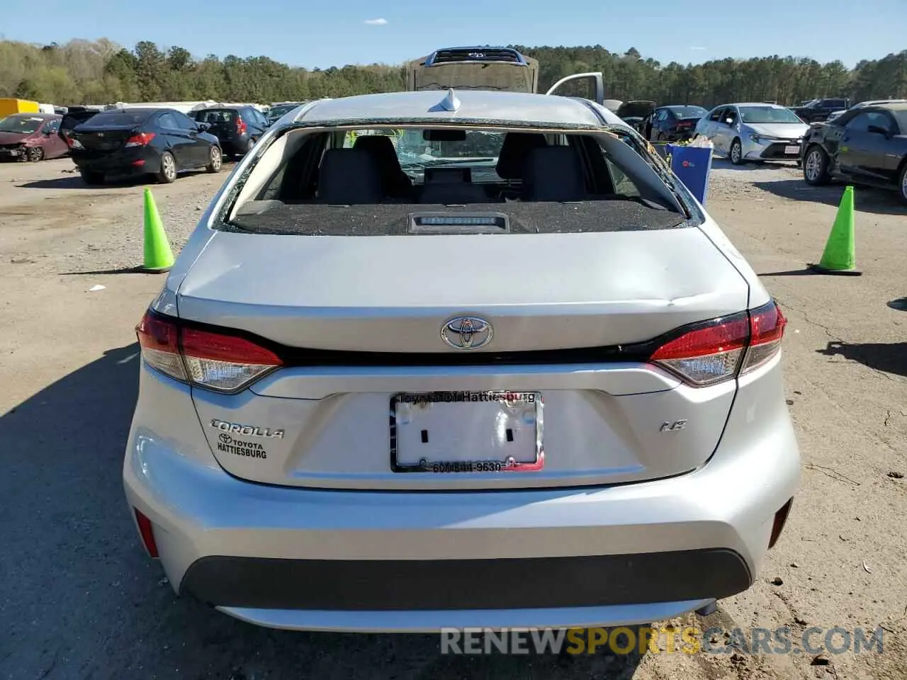 6 fotografías del automóvil dañado 5YFEPMAE4NP374045 TOYOTA COROLLA 2022