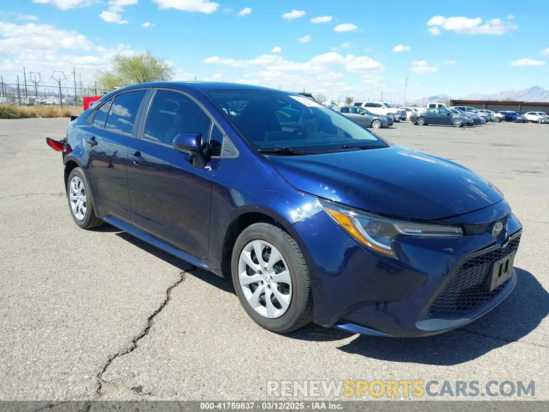 1 fotografías del automóvil dañado 5YFEPMAE5NP274813 TOYOTA COROLLA 2022