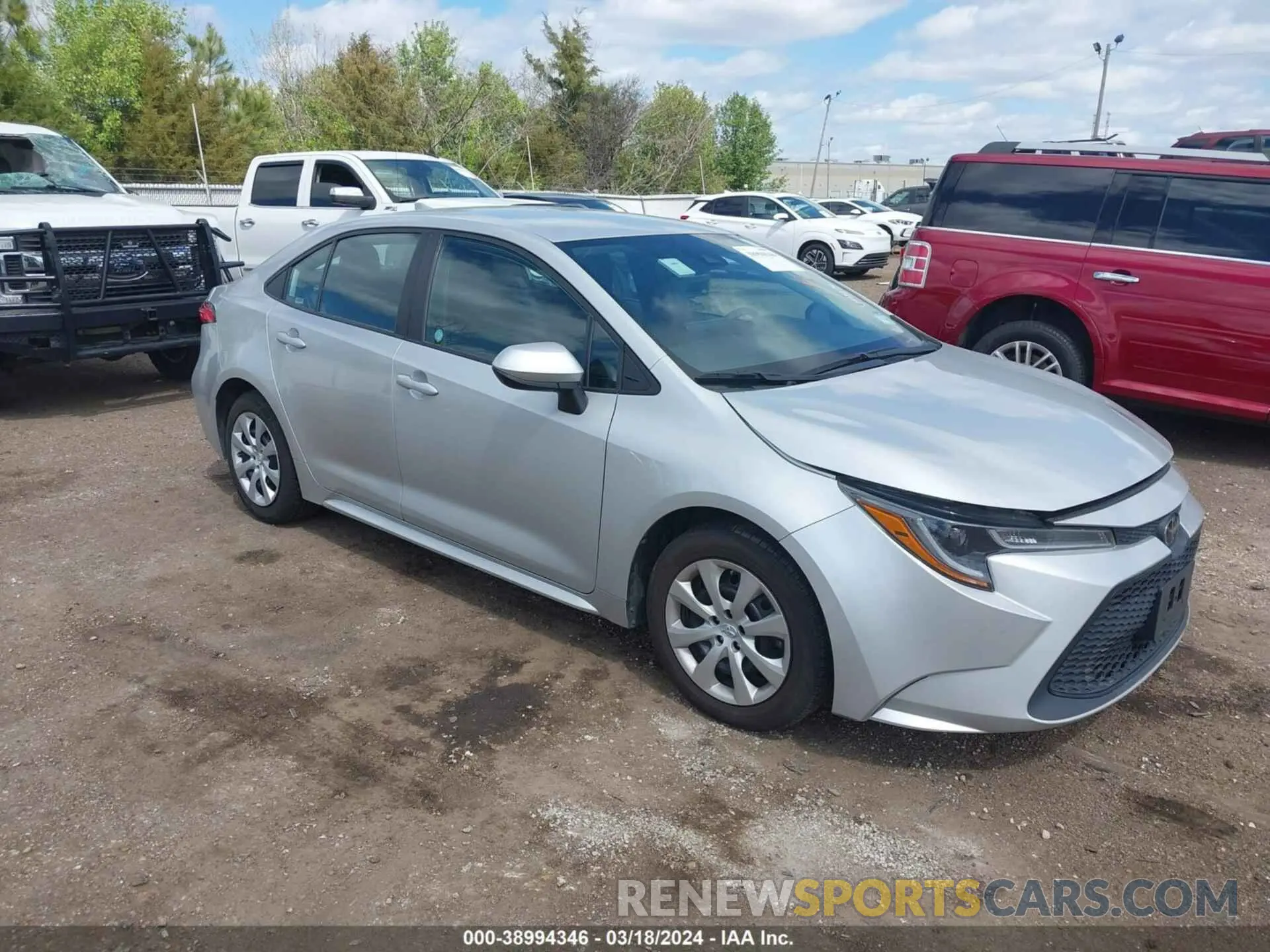 1 fotografías del automóvil dañado 5YFEPMAE5NP275296 TOYOTA COROLLA 2022