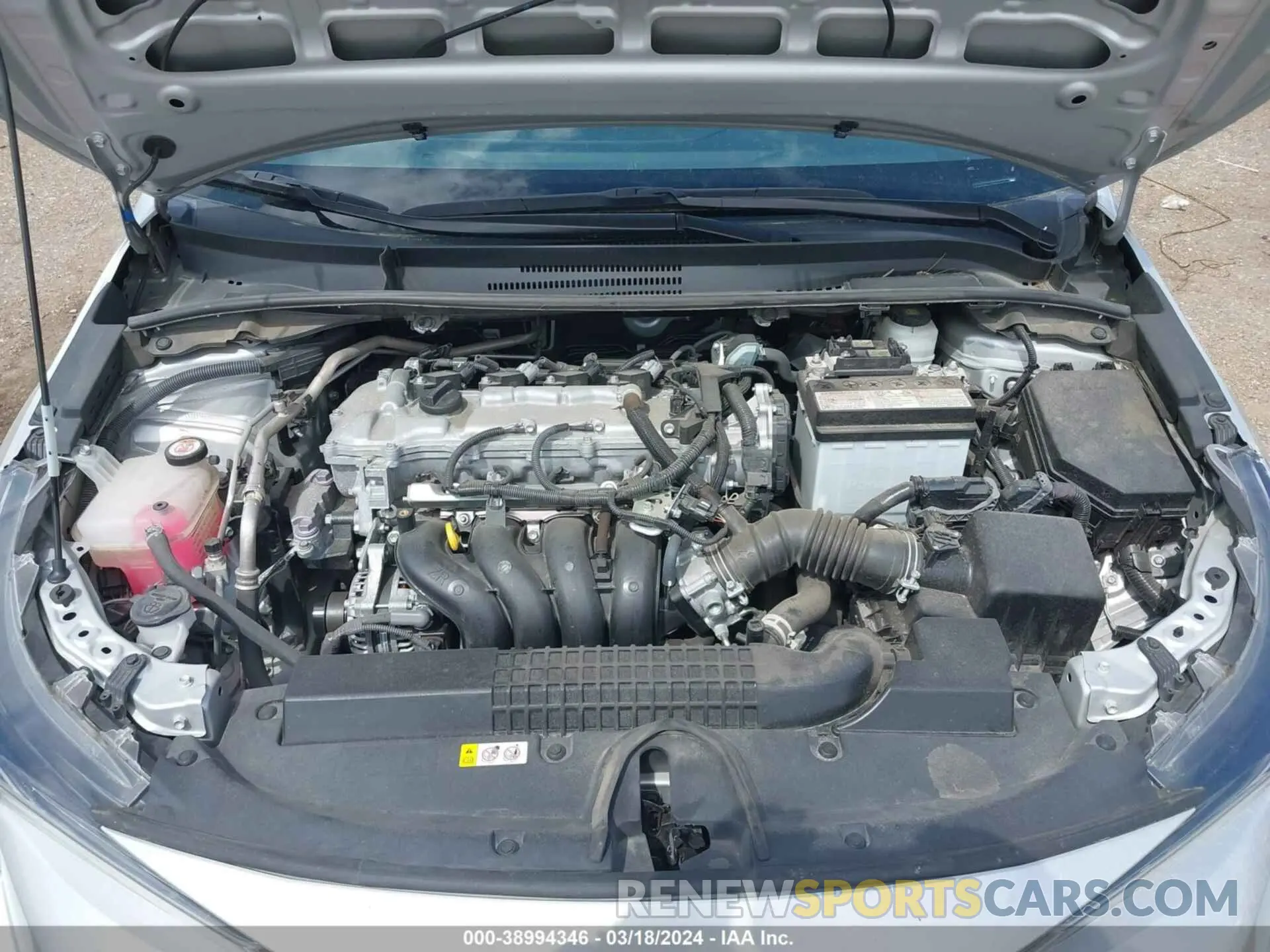 10 fotografías del automóvil dañado 5YFEPMAE5NP275296 TOYOTA COROLLA 2022