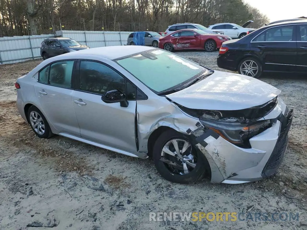 4 fotografías del automóvil dañado 5YFEPMAE5NP286248 TOYOTA COROLLA 2022