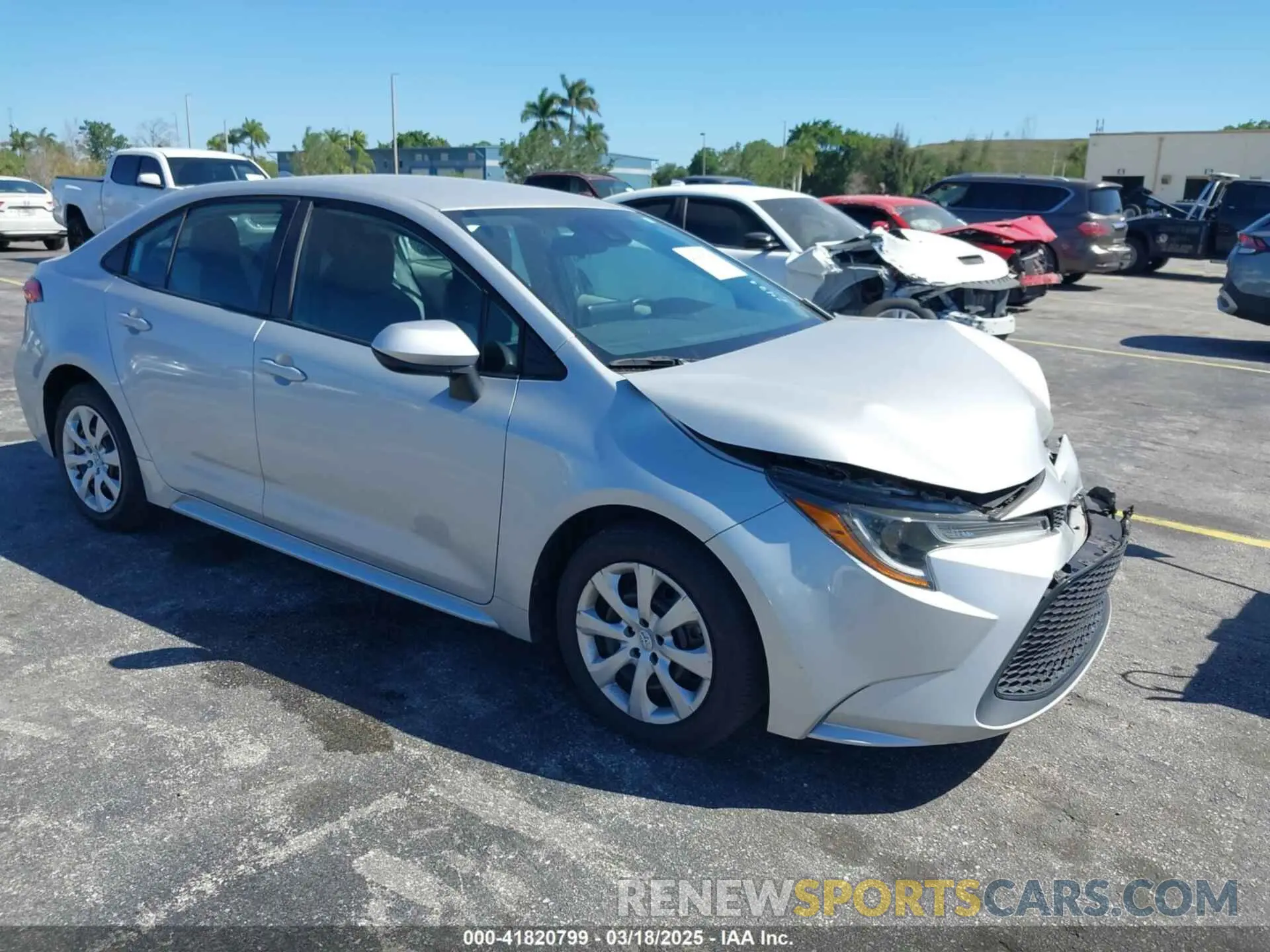 1 fotografías del automóvil dañado 5YFEPMAE5NP292471 TOYOTA COROLLA 2022
