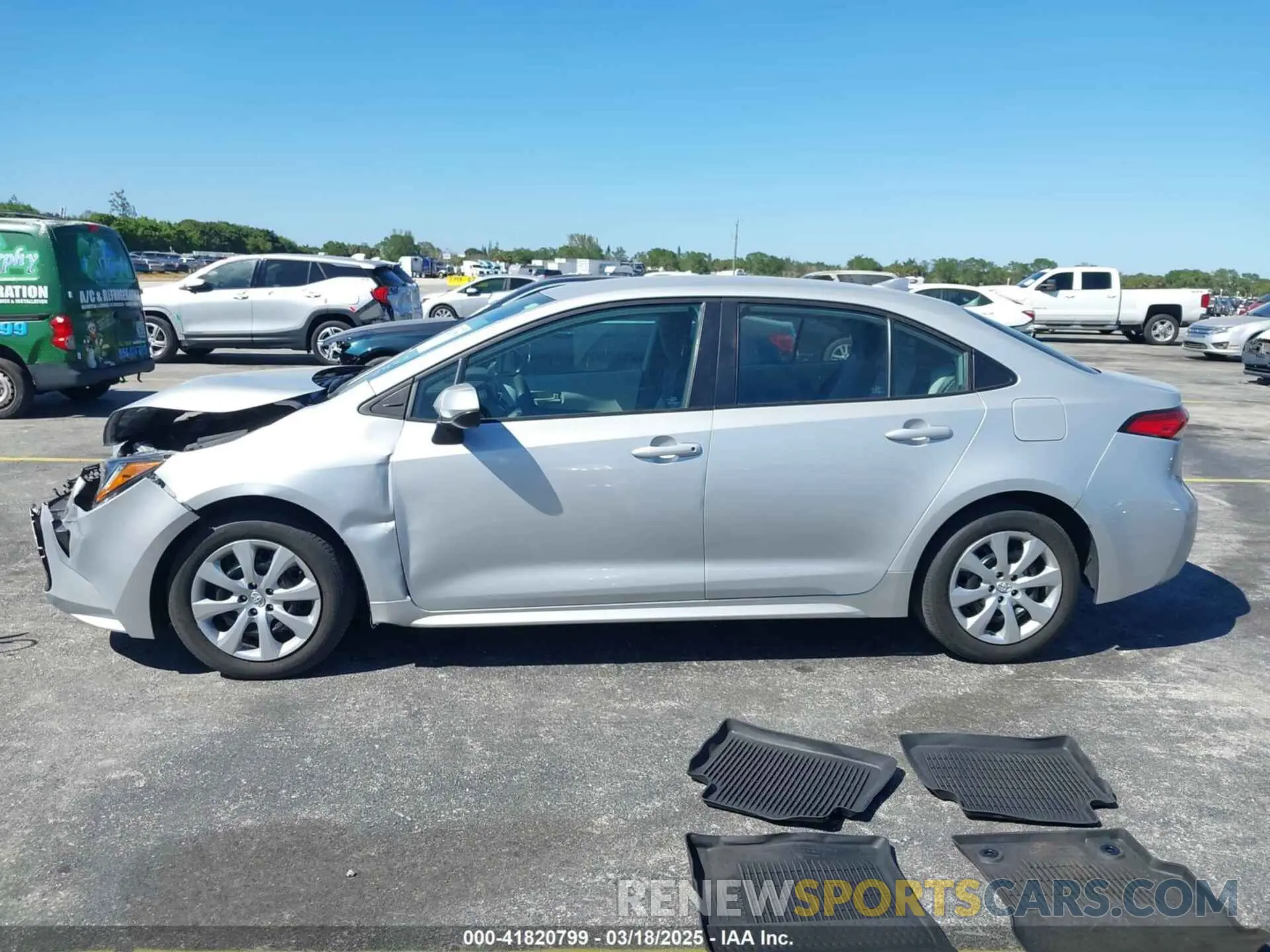 14 fotografías del automóvil dañado 5YFEPMAE5NP292471 TOYOTA COROLLA 2022
