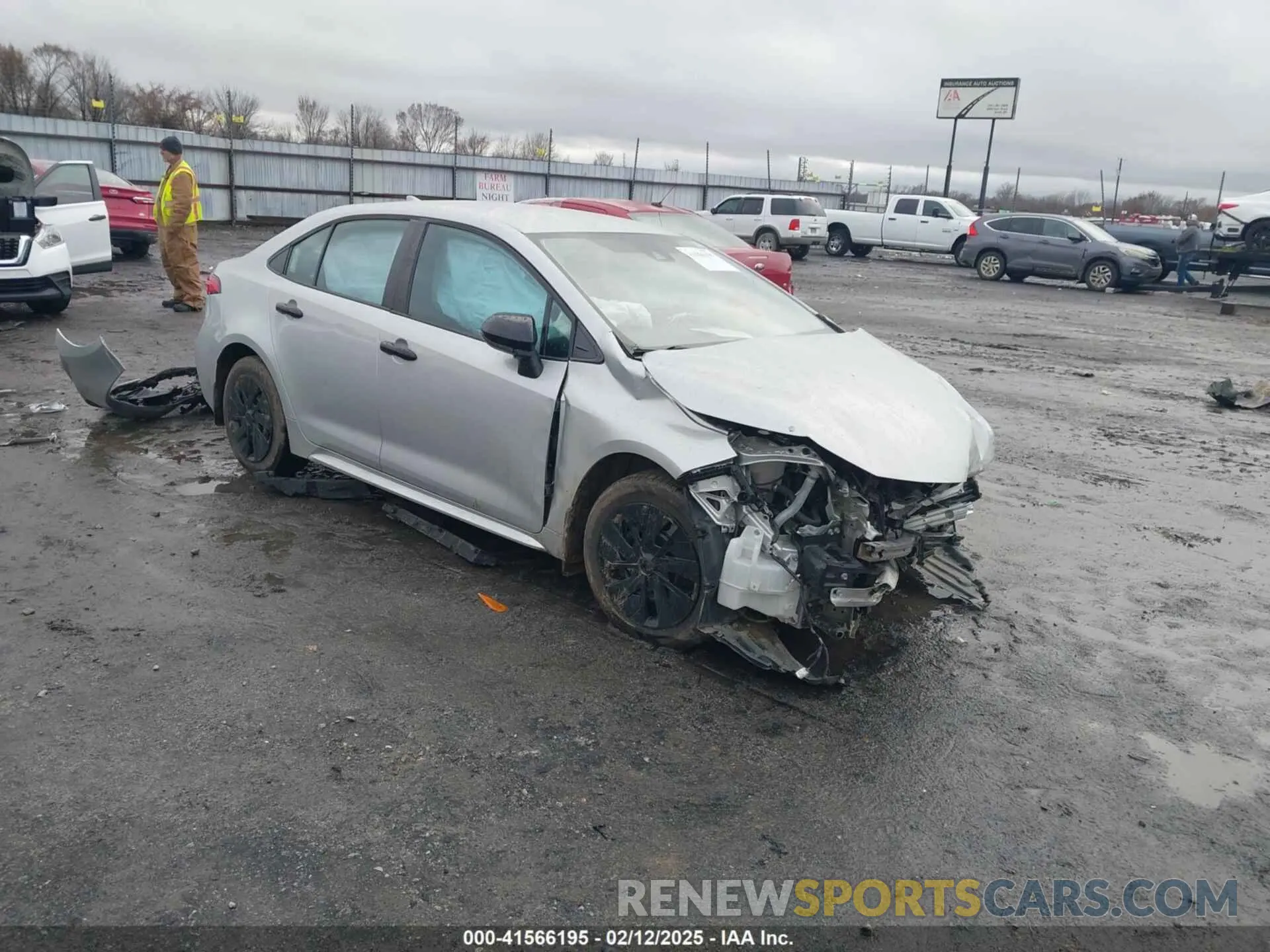 1 fotografías del automóvil dañado 5YFEPMAE5NP306370 TOYOTA COROLLA 2022