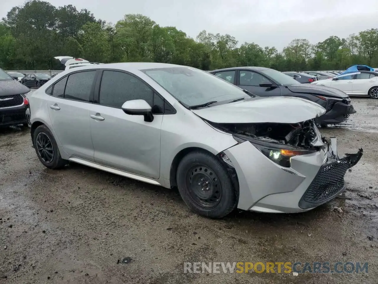 4 fotografías del automóvil dañado 5YFEPMAE5NP308460 TOYOTA COROLLA 2022