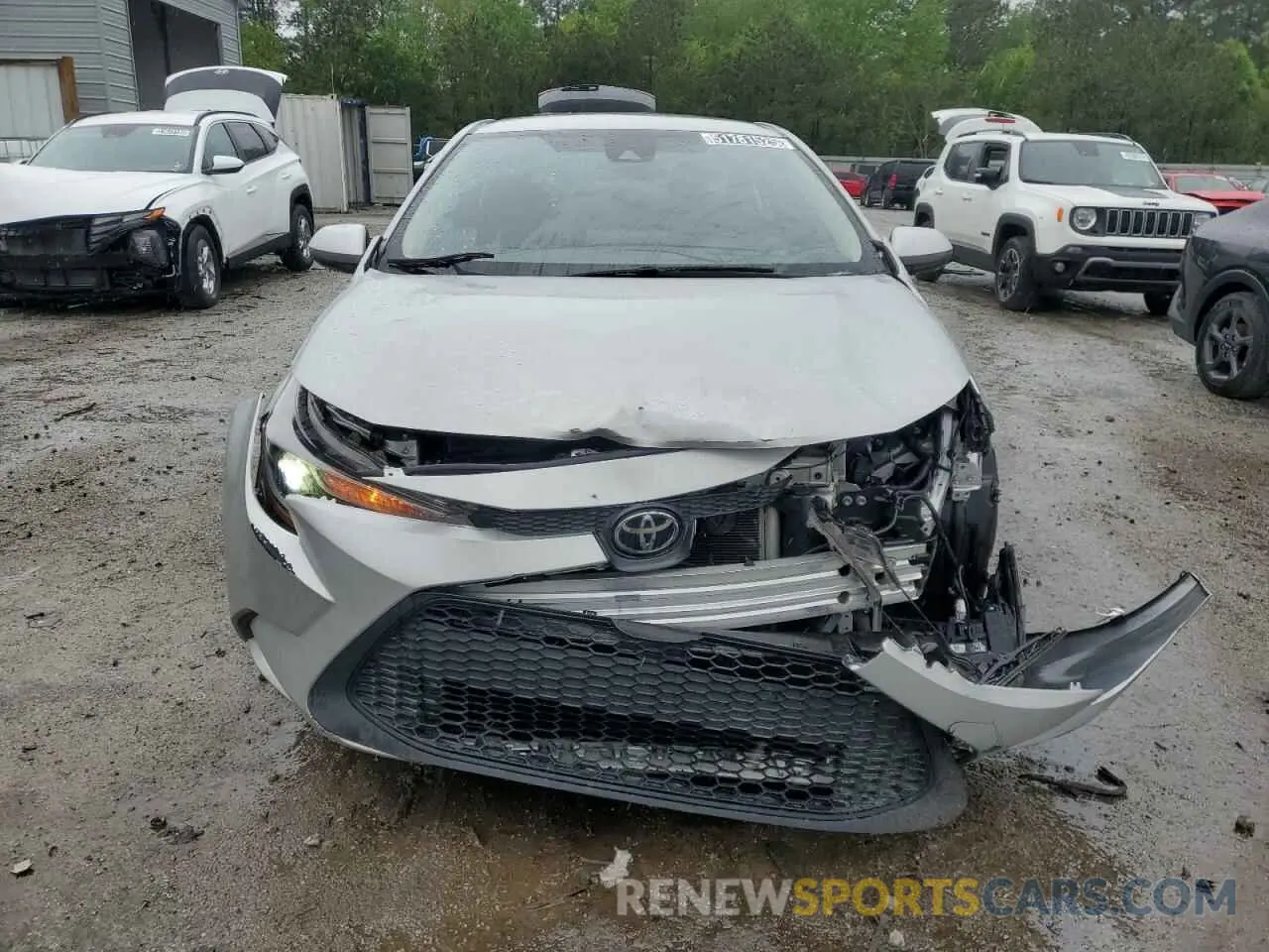 5 fotografías del automóvil dañado 5YFEPMAE5NP308460 TOYOTA COROLLA 2022