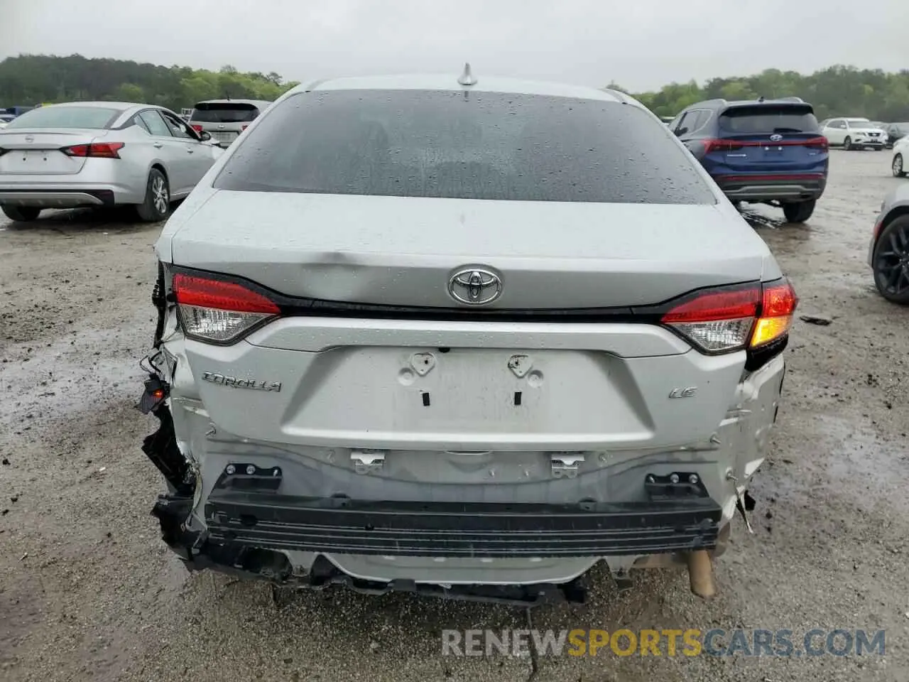 6 fotografías del automóvil dañado 5YFEPMAE5NP308460 TOYOTA COROLLA 2022