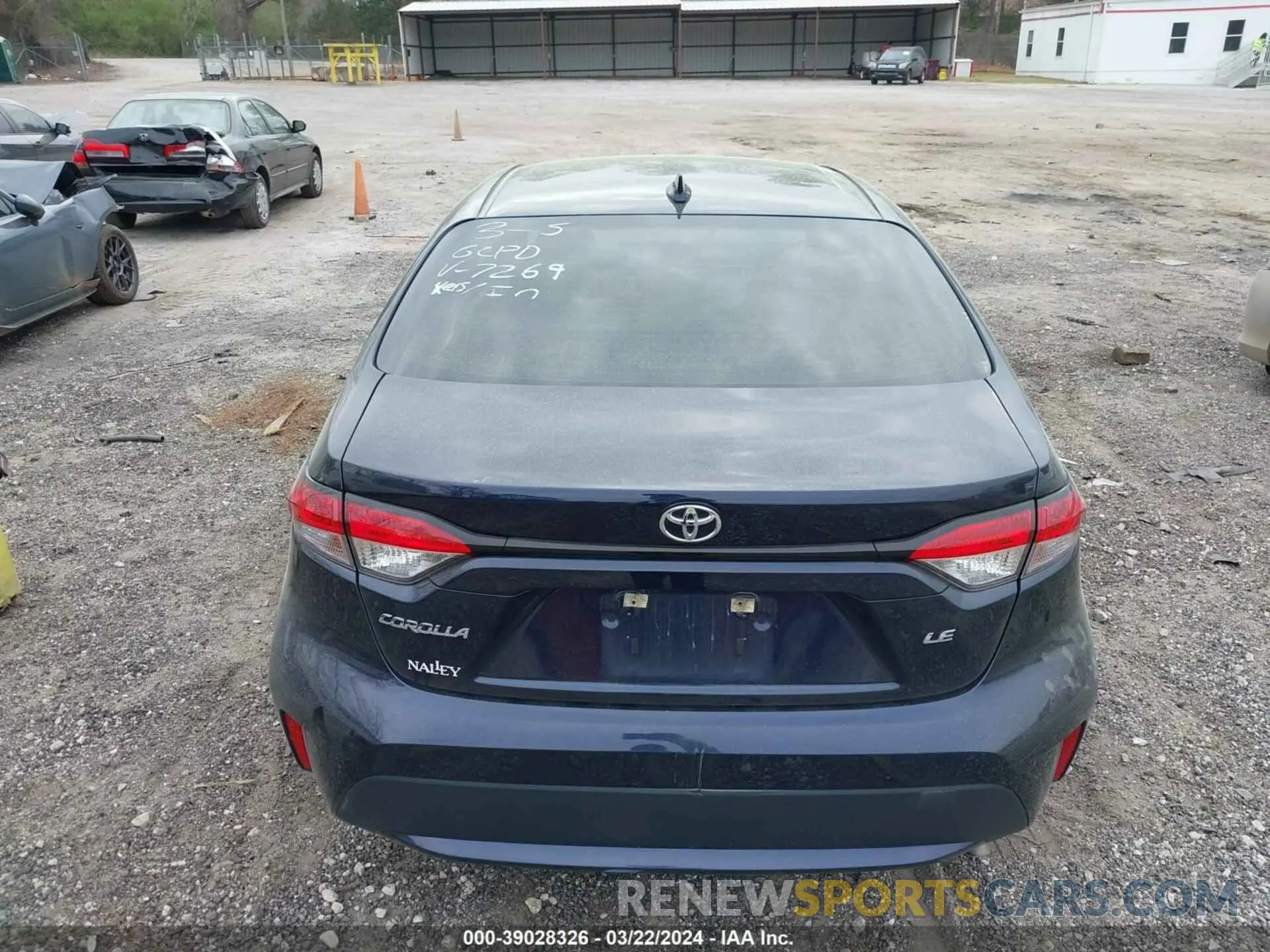16 fotografías del automóvil dañado 5YFEPMAE5NP317269 TOYOTA COROLLA 2022