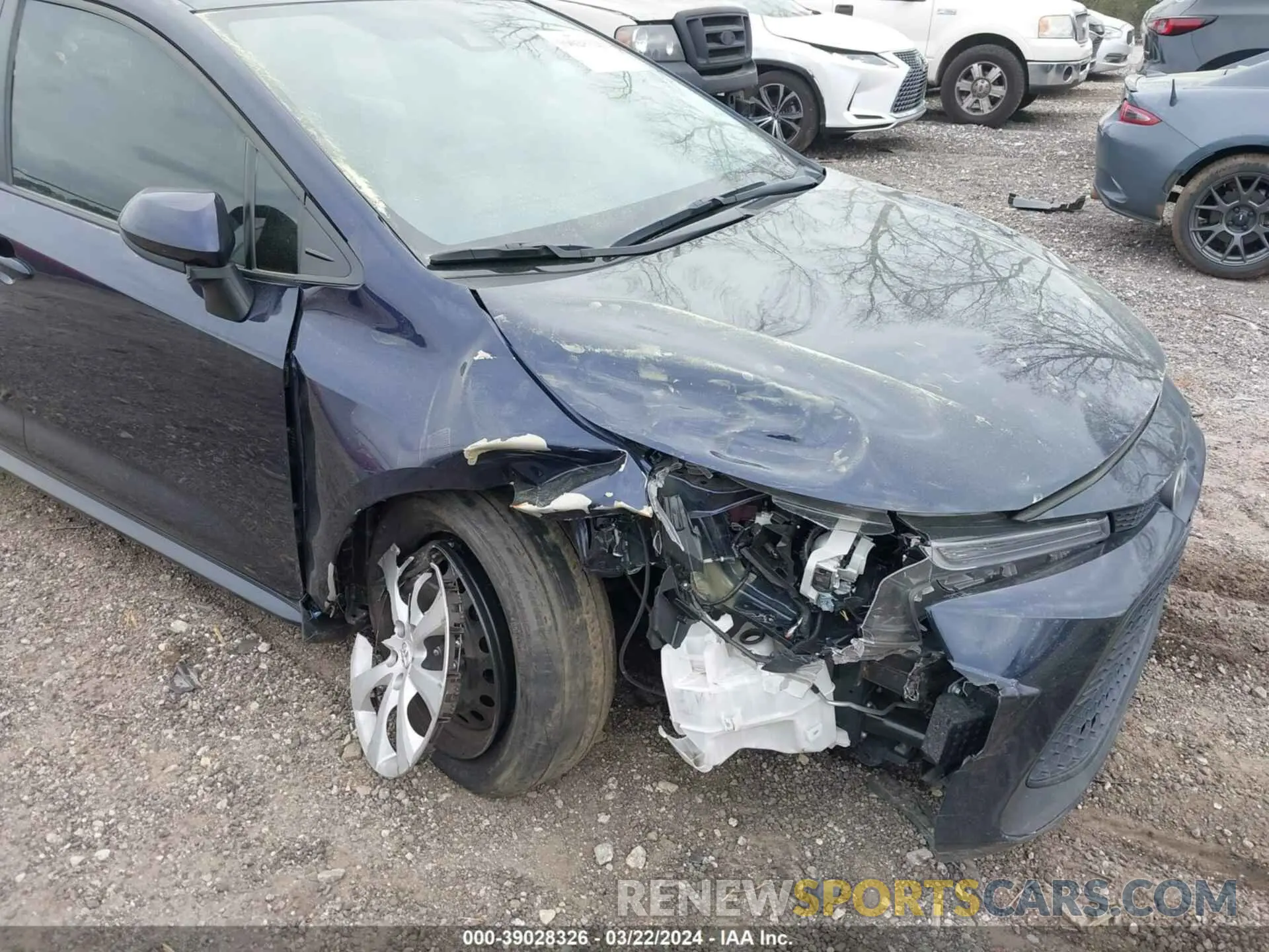 6 fotografías del automóvil dañado 5YFEPMAE5NP317269 TOYOTA COROLLA 2022