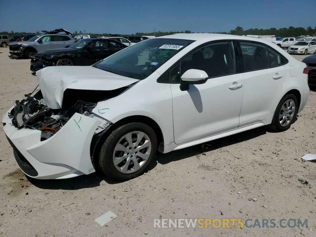 1 fotografías del automóvil dañado 5YFEPMAE5NP317532 TOYOTA COROLLA 2022
