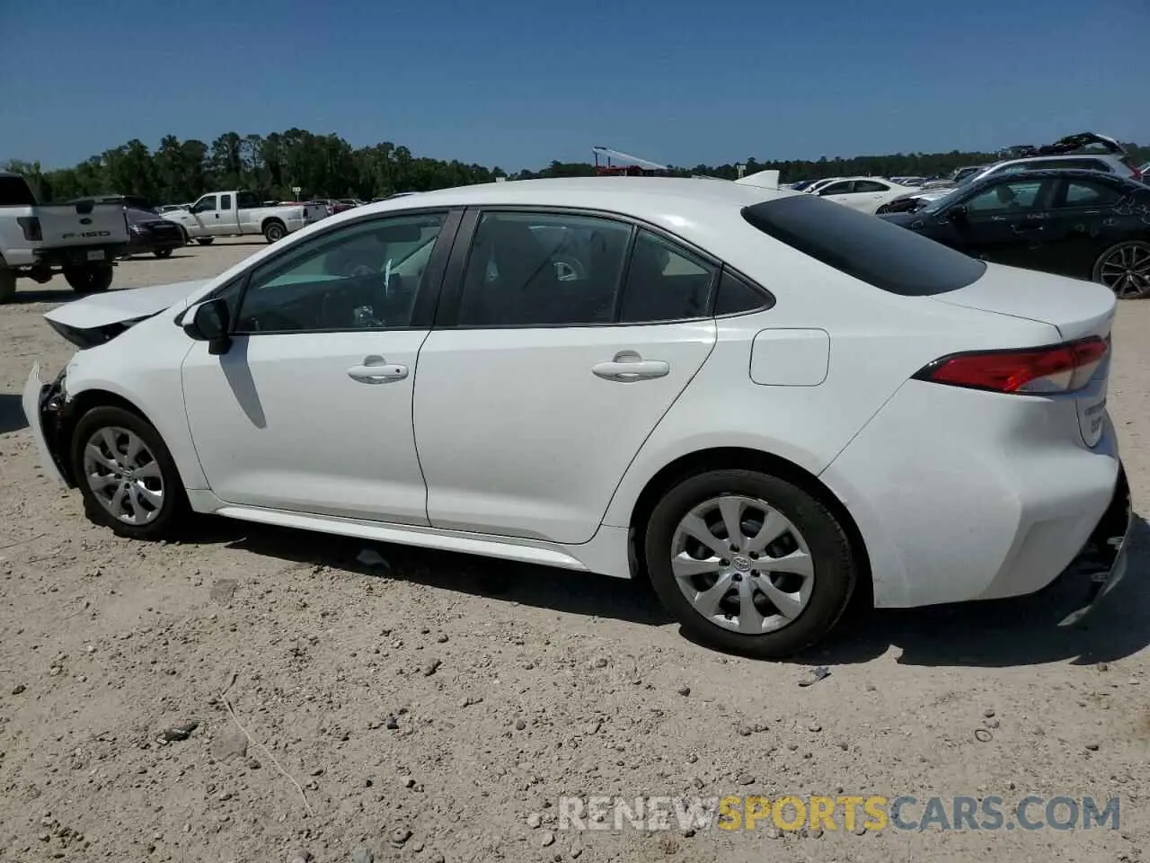 2 fotografías del automóvil dañado 5YFEPMAE5NP317532 TOYOTA COROLLA 2022