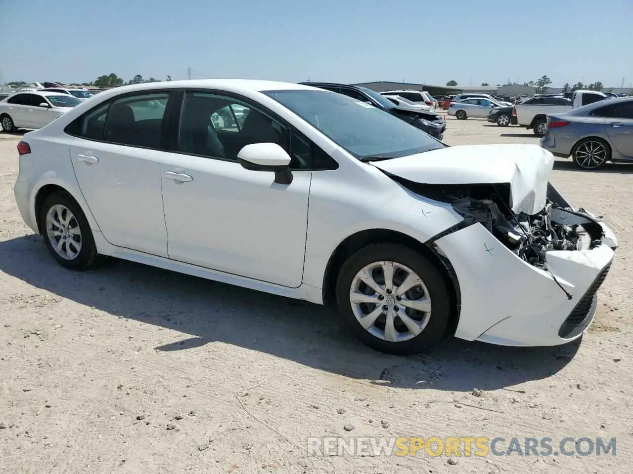 4 fotografías del automóvil dañado 5YFEPMAE5NP317532 TOYOTA COROLLA 2022