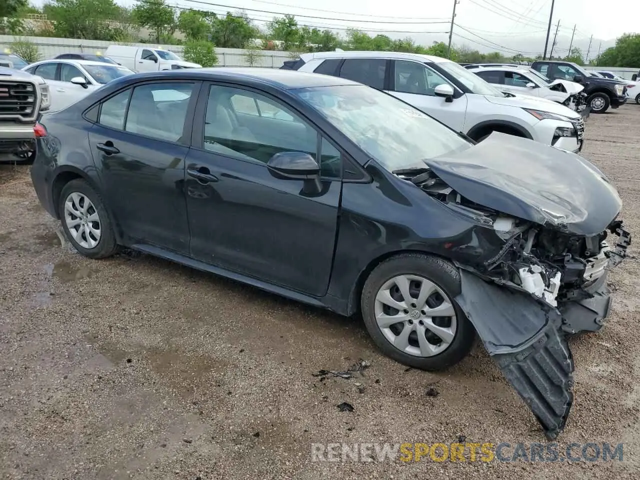 4 fotografías del automóvil dañado 5YFEPMAE5NP321418 TOYOTA COROLLA 2022