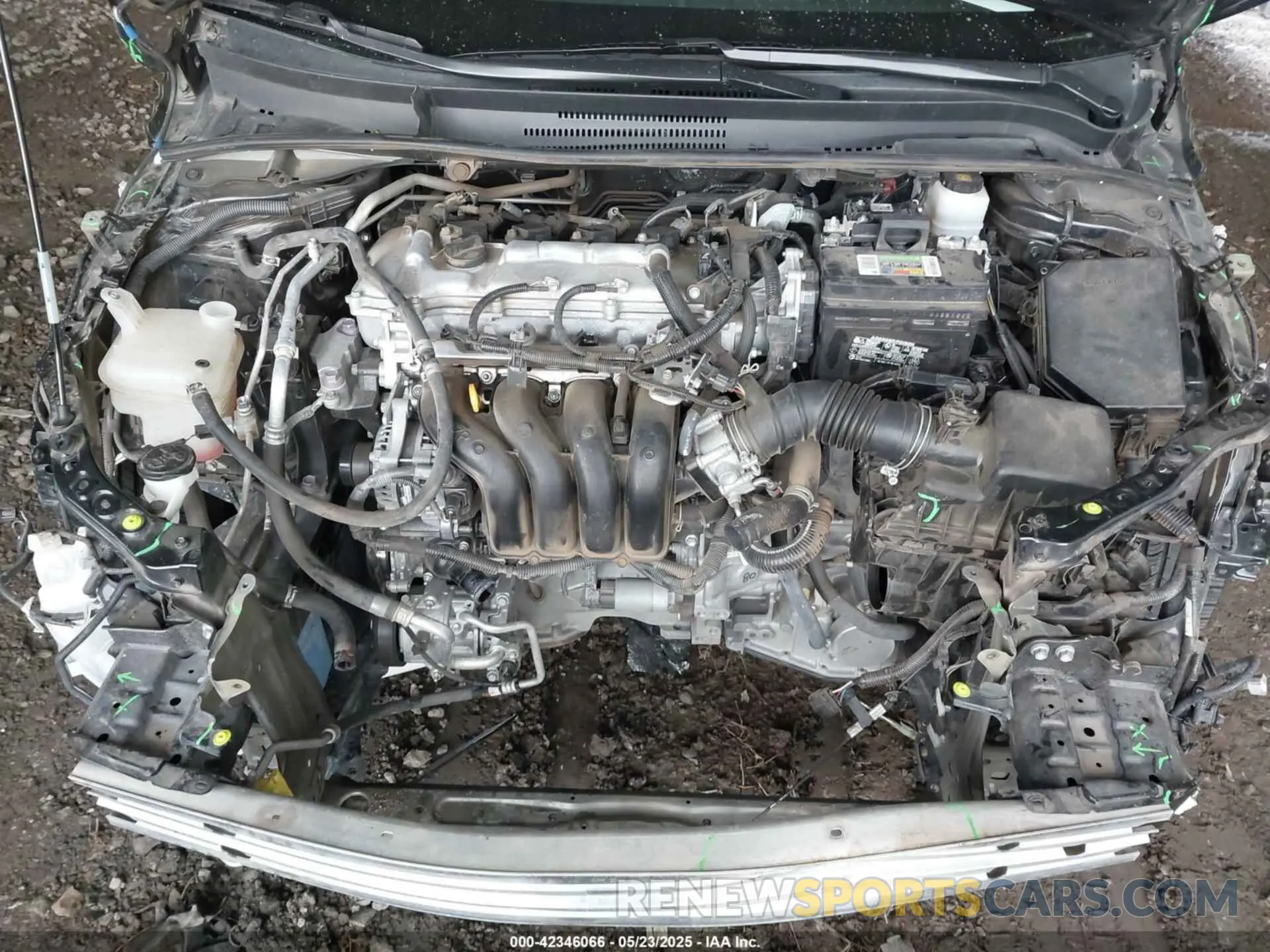 10 fotografías del automóvil dañado 5YFEPMAE5NP330412 TOYOTA COROLLA 2022