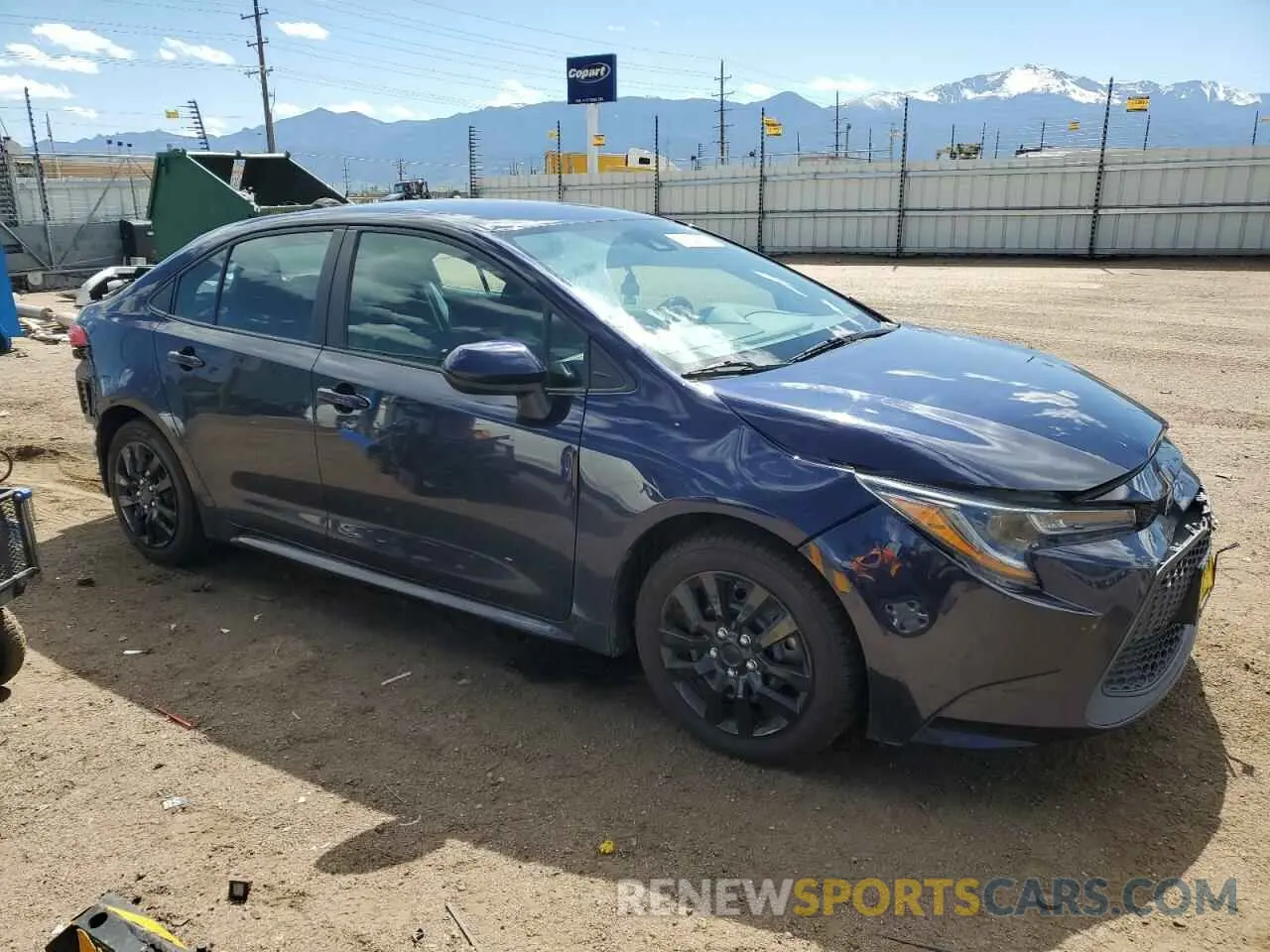 4 fotografías del automóvil dañado 5YFEPMAE5NP343807 TOYOTA COROLLA 2022