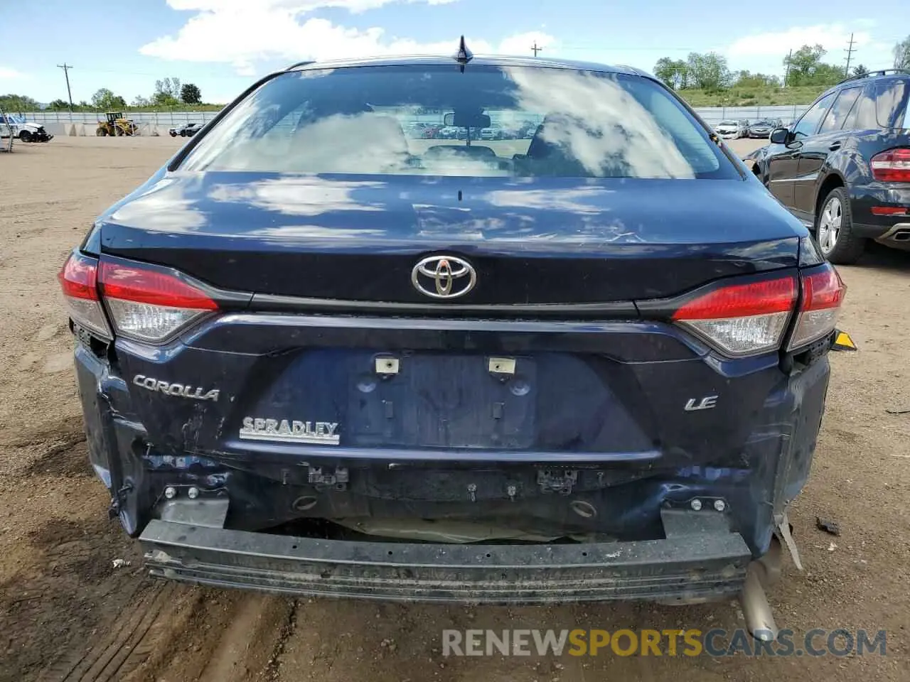 6 fotografías del automóvil dañado 5YFEPMAE5NP343807 TOYOTA COROLLA 2022
