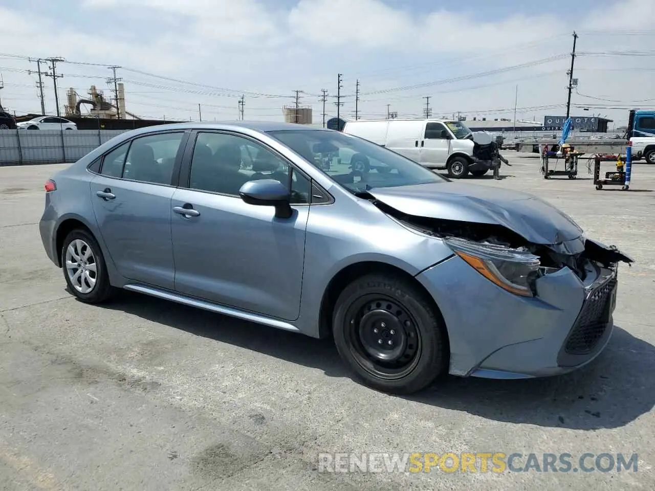 4 fotografías del automóvil dañado 5YFEPMAE5NP350286 TOYOTA COROLLA 2022