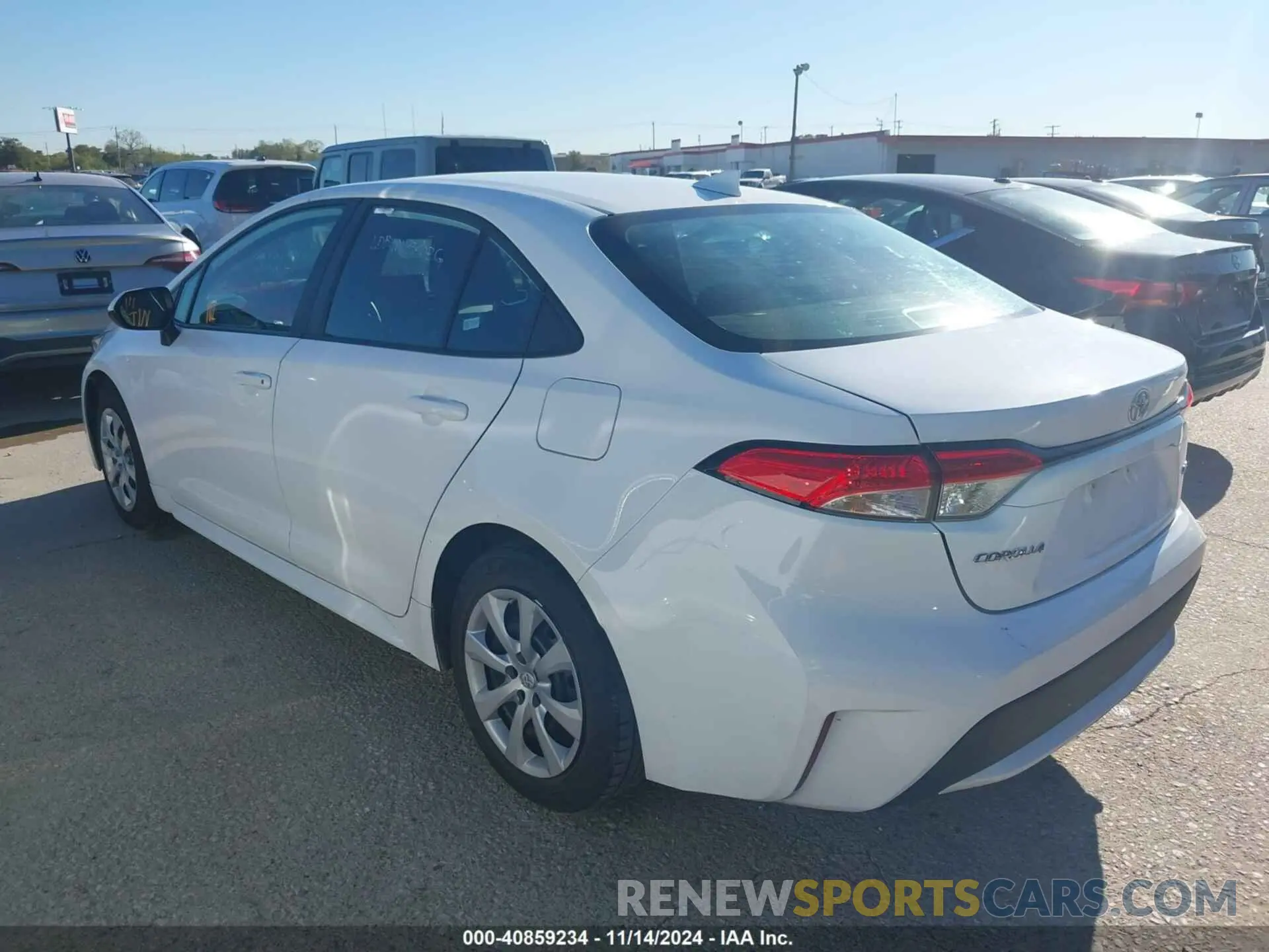 3 fotografías del automóvil dañado 5YFEPMAE5NP359330 TOYOTA COROLLA 2022