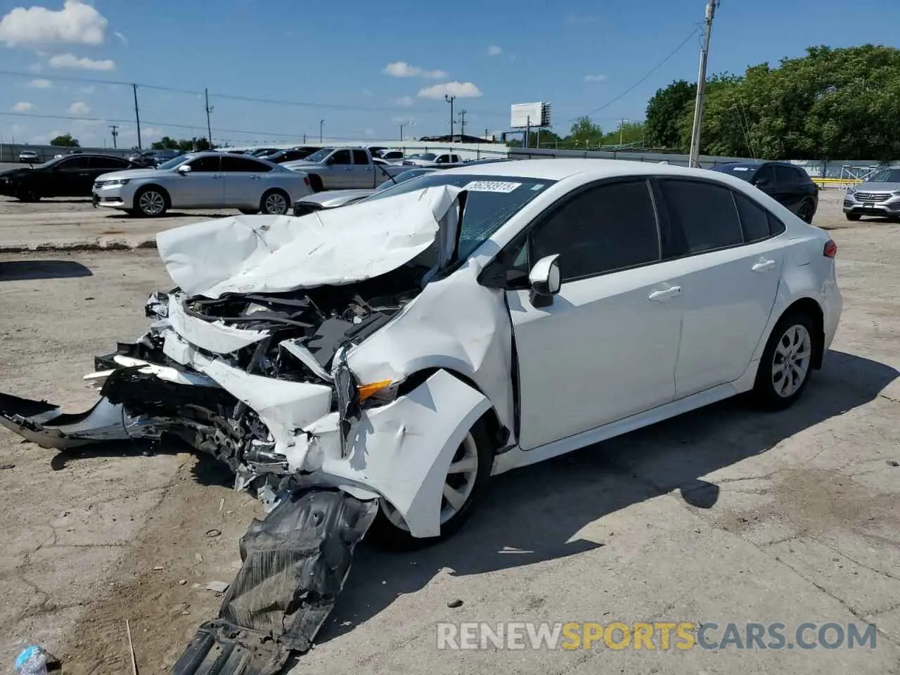 1 fotografías del automóvil dañado 5YFEPMAE5NP360722 TOYOTA COROLLA 2022
