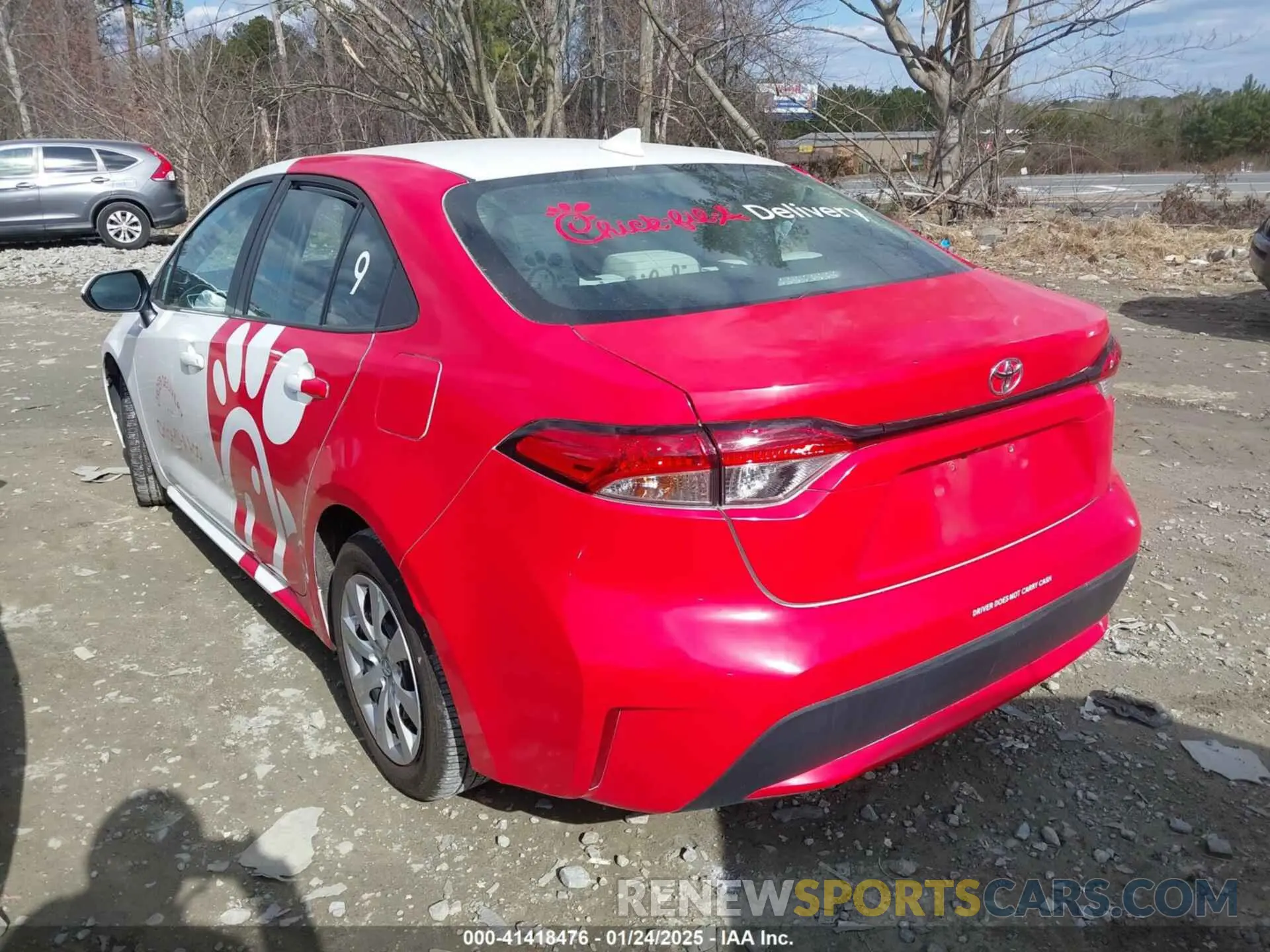 3 fotografías del automóvil dañado 5YFEPMAE5NP360770 TOYOTA COROLLA 2022