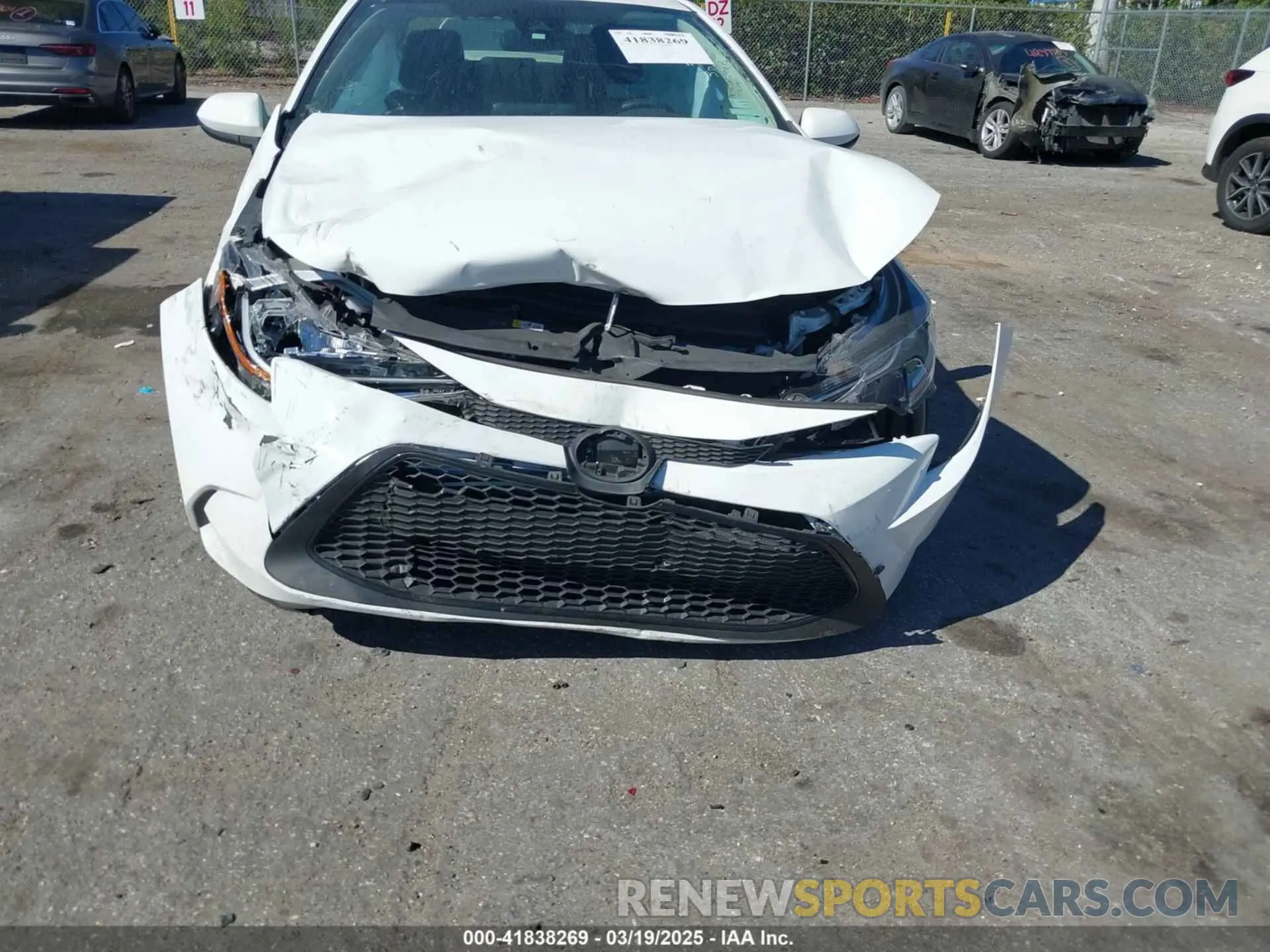 6 fotografías del automóvil dañado 5YFEPMAE5NP370179 TOYOTA COROLLA 2022