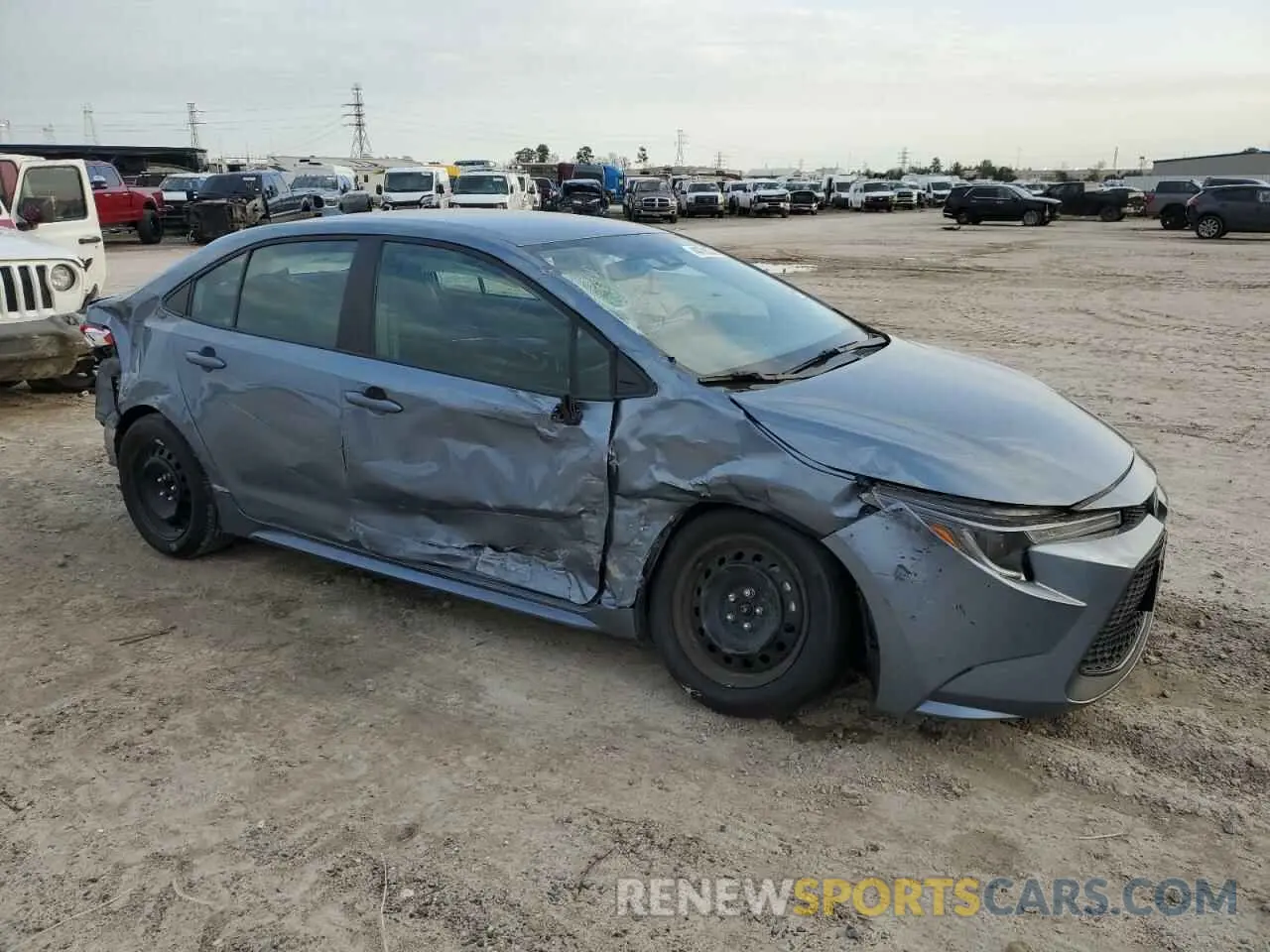 4 fotografías del automóvil dañado 5YFEPMAE5NP381974 TOYOTA COROLLA 2022