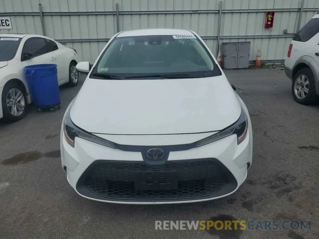 5 fotografías del automóvil dañado 5YFEPMAE5NP387760 TOYOTA COROLLA 2022