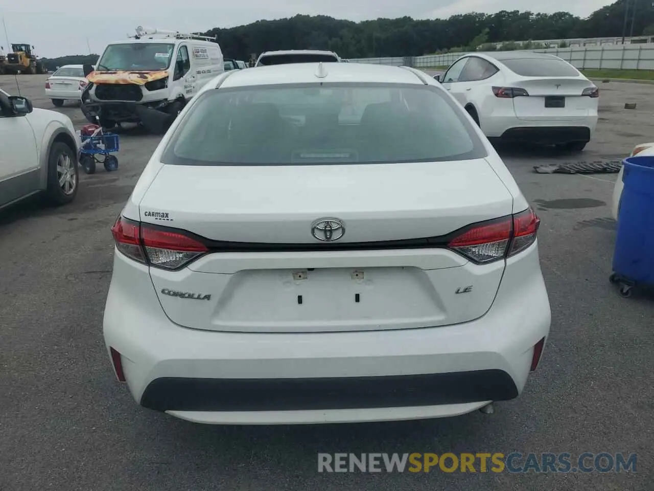 6 fotografías del automóvil dañado 5YFEPMAE5NP387760 TOYOTA COROLLA 2022