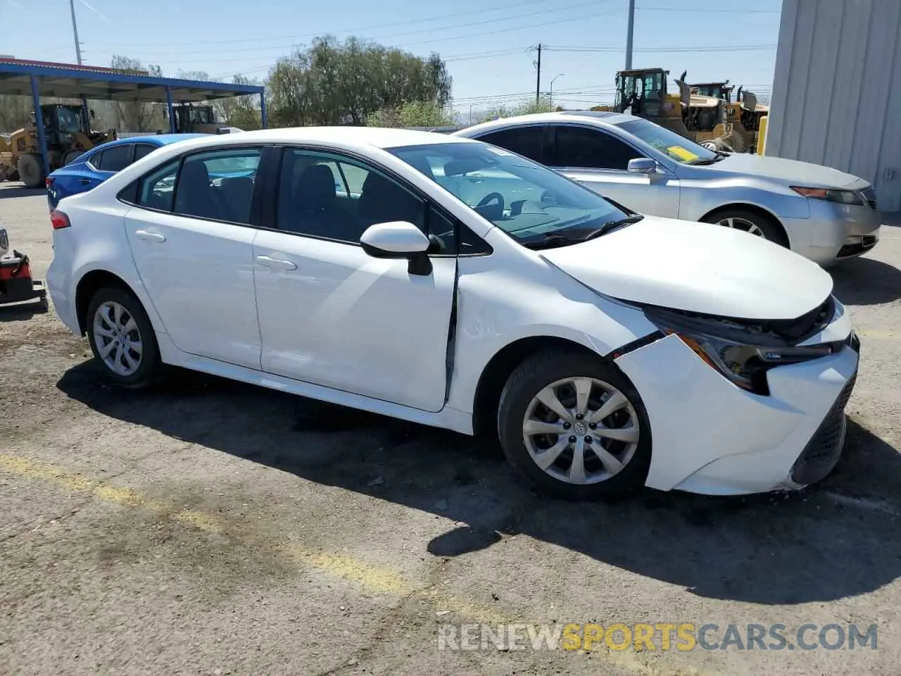 4 fotografías del automóvil dañado 5YFEPMAE6NP295542 TOYOTA COROLLA 2022