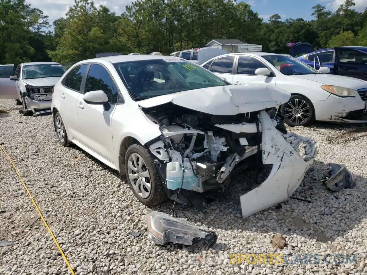 1 fotografías del automóvil dañado 5YFEPMAE6NP301288 TOYOTA COROLLA 2022