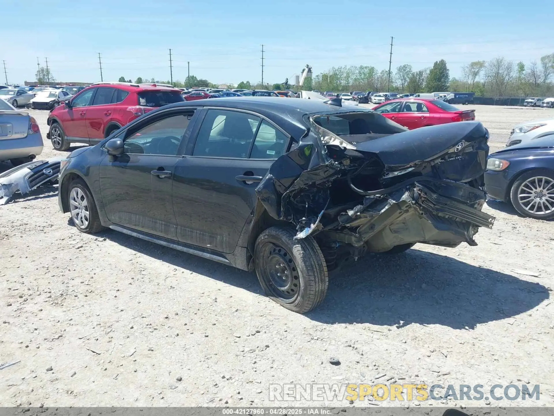 3 fotografías del automóvil dañado 5YFEPMAE6NP302439 TOYOTA COROLLA 2022