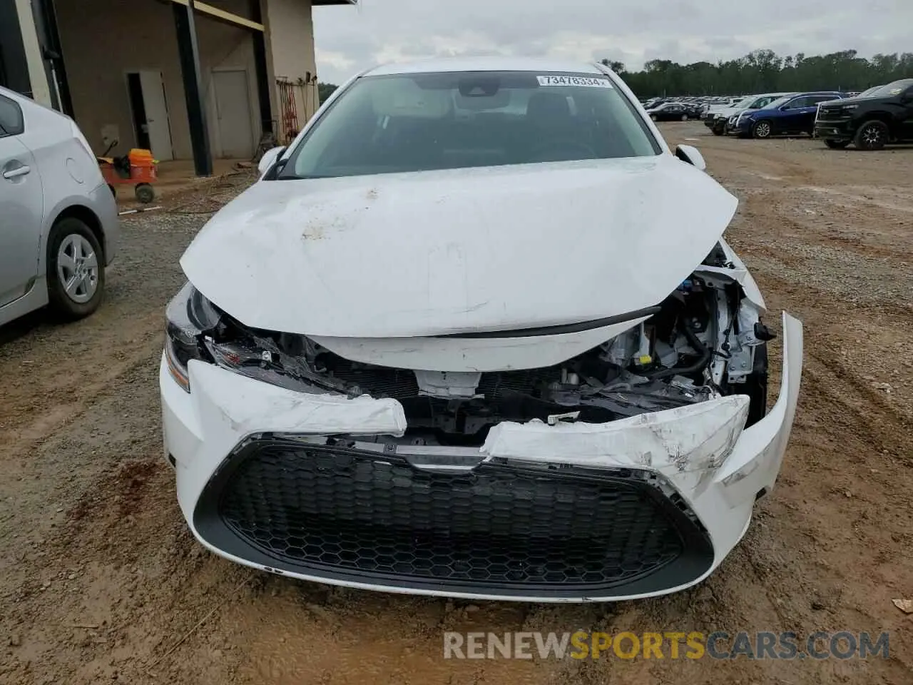 5 fotografías del automóvil dañado 5YFEPMAE6NP306569 TOYOTA COROLLA 2022