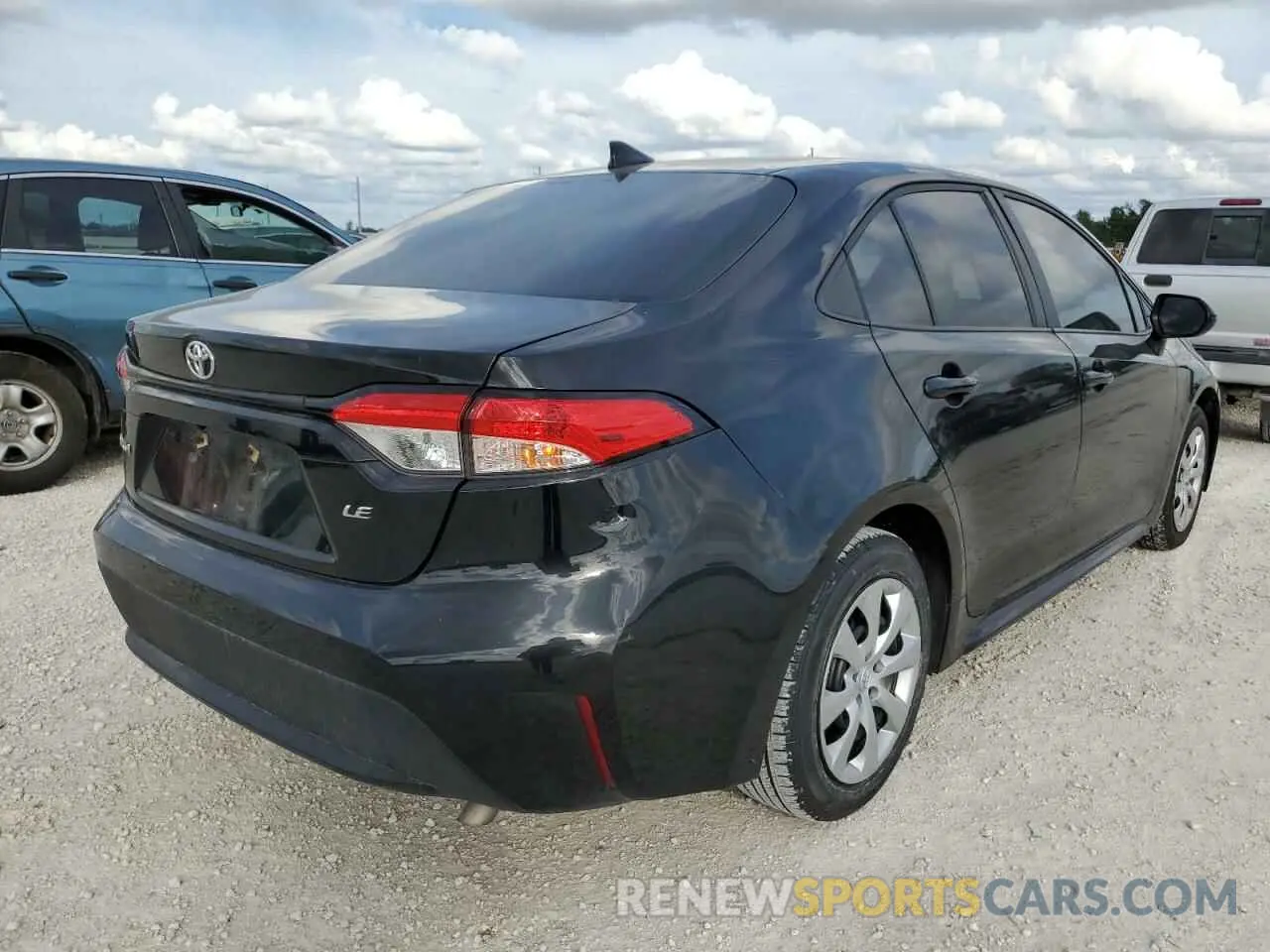 3 fotografías del automóvil dañado 5YFEPMAE6NP312243 TOYOTA COROLLA 2022