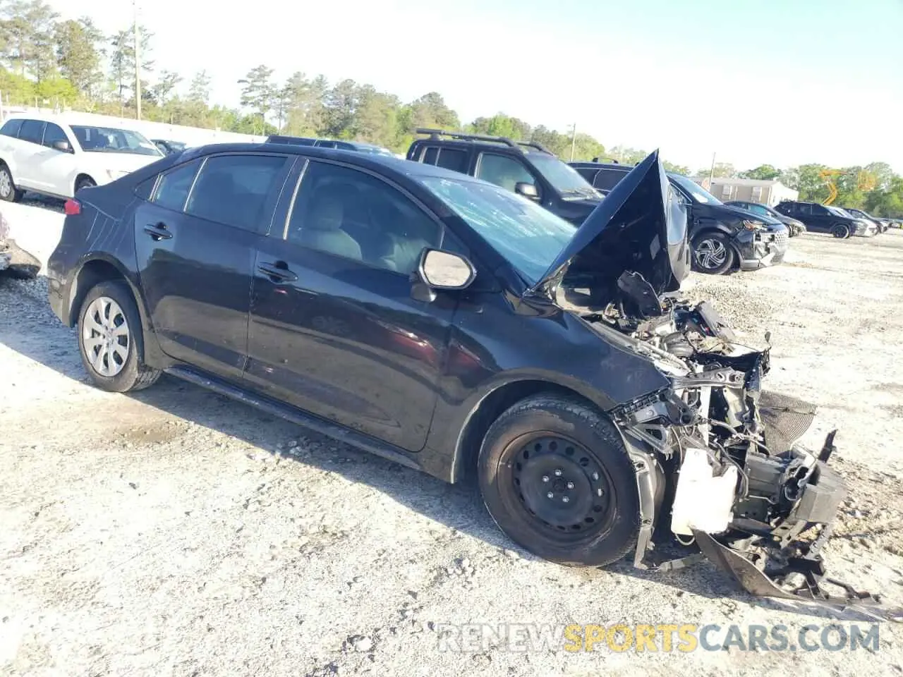 4 fotografías del automóvil dañado 5YFEPMAE6NP313117 TOYOTA COROLLA 2022