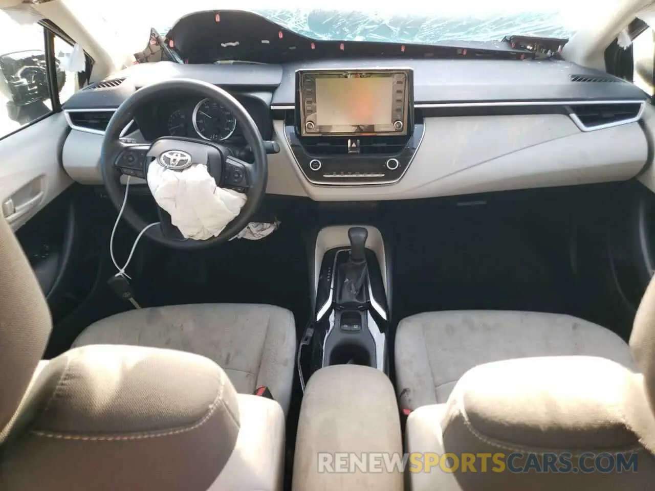 8 fotografías del automóvil dañado 5YFEPMAE6NP313117 TOYOTA COROLLA 2022