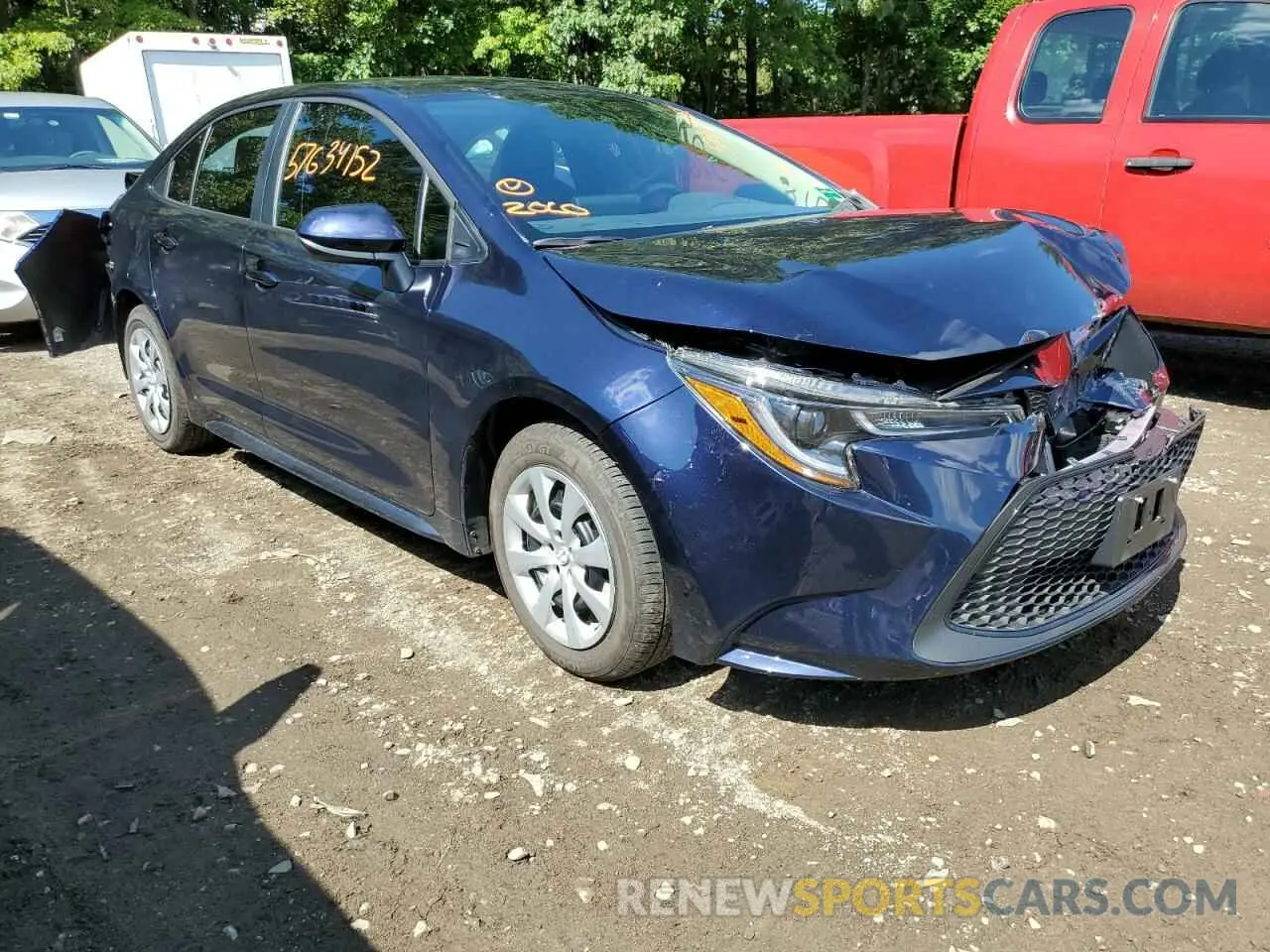 1 fotografías del automóvil dañado 5YFEPMAE6NP314364 TOYOTA COROLLA 2022
