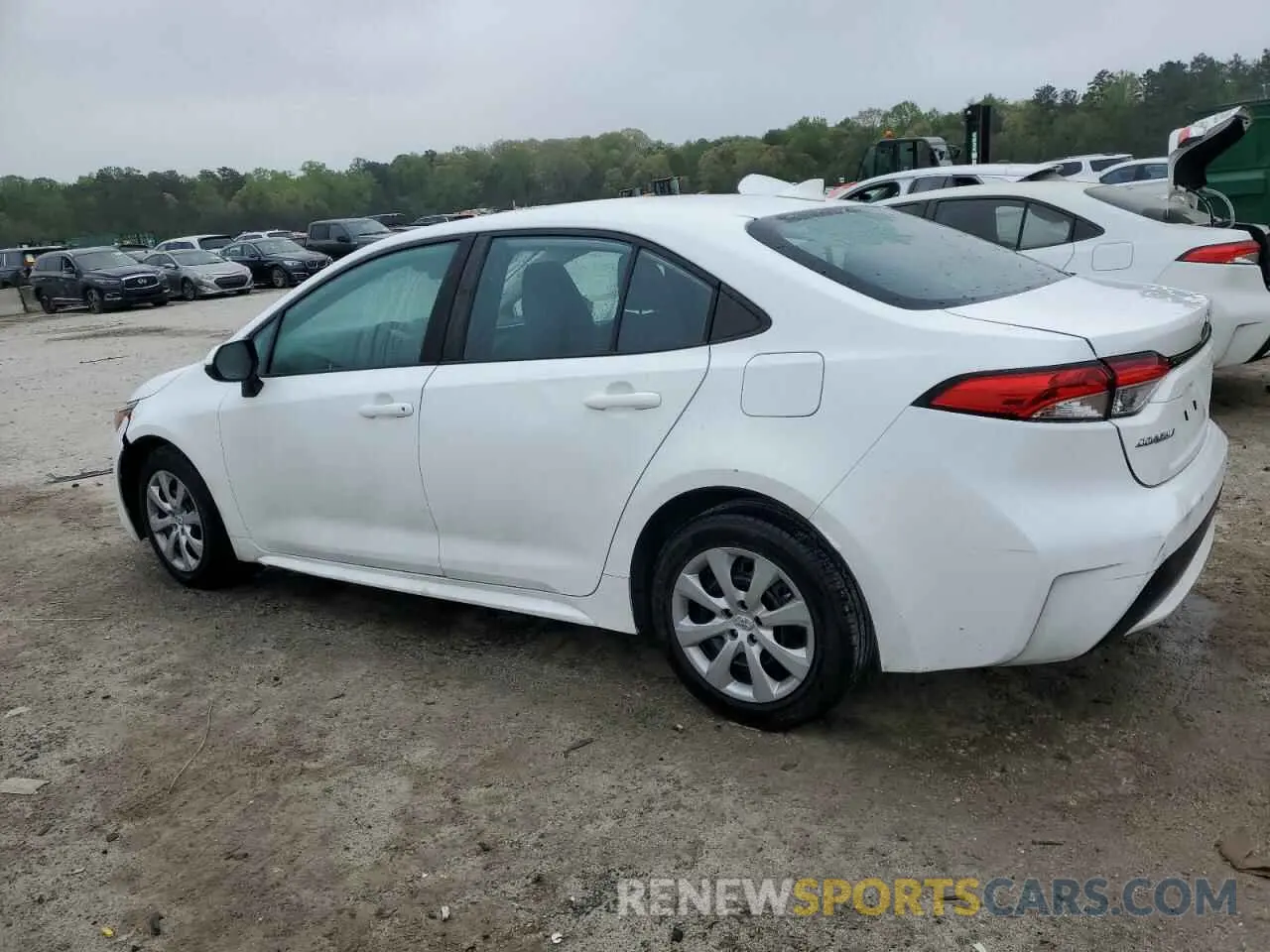 2 fotografías del automóvil dañado 5YFEPMAE6NP324876 TOYOTA COROLLA 2022